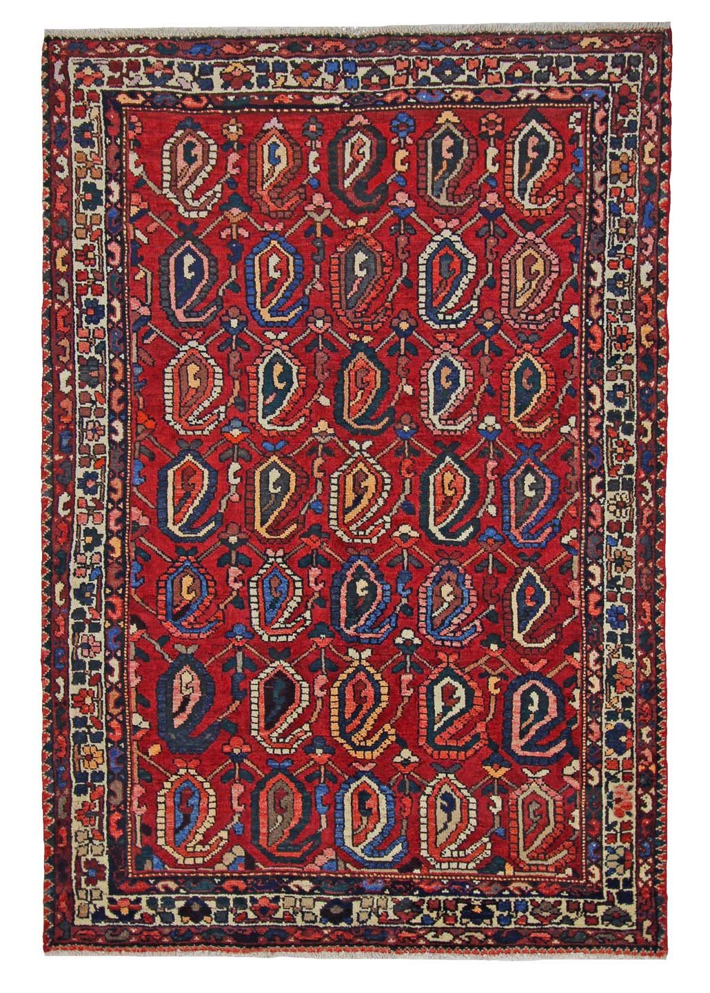 Borento Orientteppich Perserteppich Bakhtiar 230 x 156 cm, rechteckig, Handgeknüpft