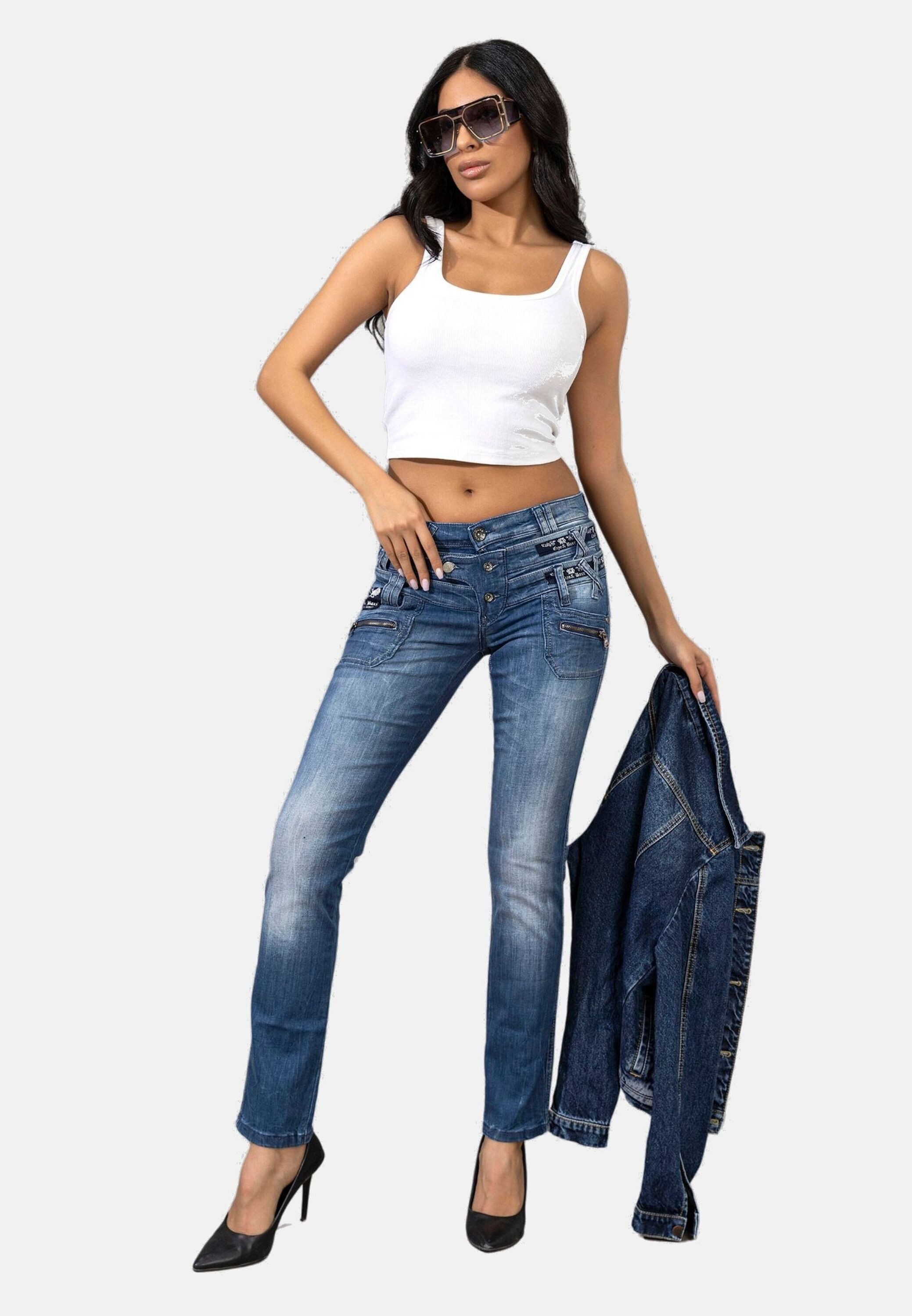 Cipo & Baxx 5-Pocket-Jeans Jeans in Straight-Fit, CBW-0282 günstig online kaufen