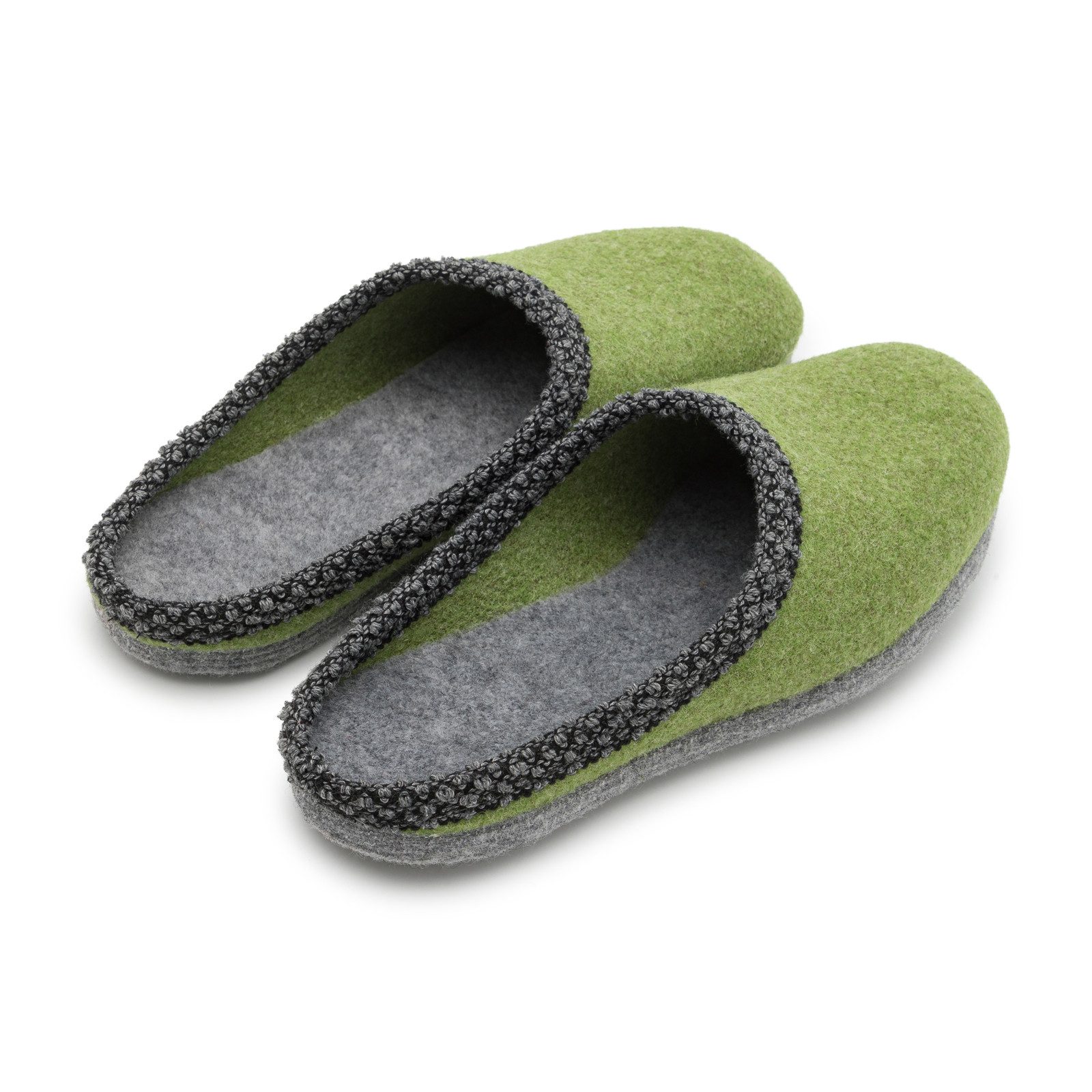 Pantoffelmann Walk-Filzpantoffel Herren Damen Filz Hausschuhe warme Filzlatschen Pantoffel (1 Paar) Filzpantoffeln, Gästepantoffel besonders leicht