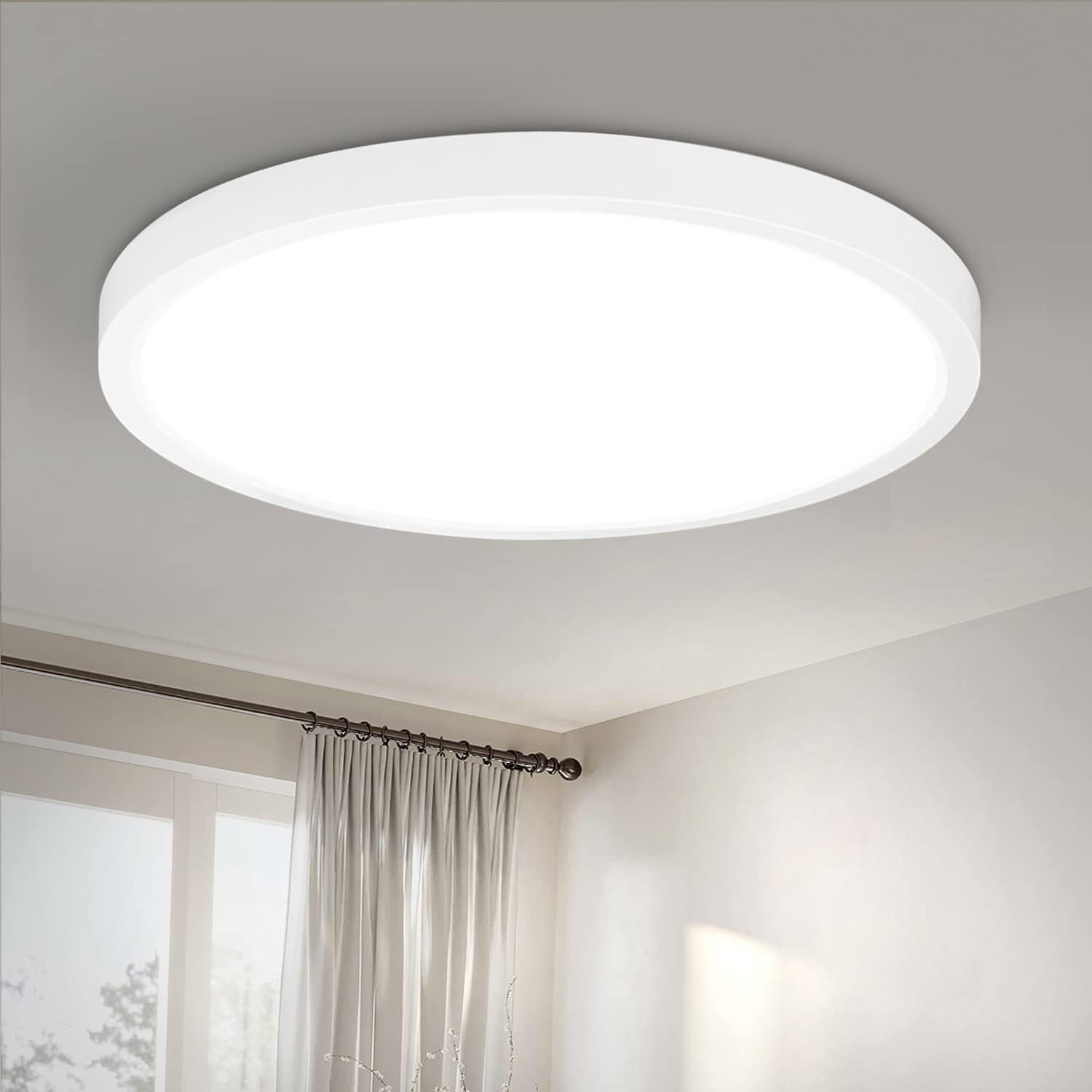 ZMH LED Deckenleuchte Wohnzimmer Deckenlampe Modern einfache Selbstmontage günstig online kaufen