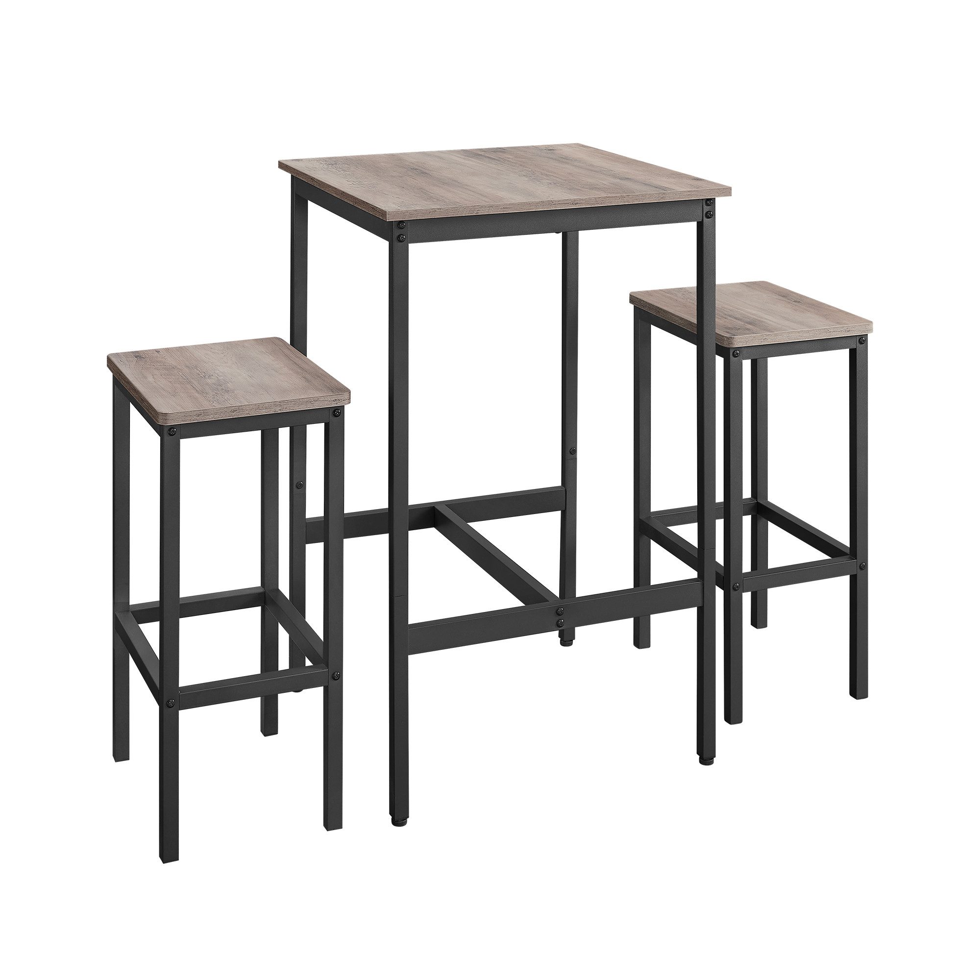 VASAGLE Bartisch Bartisch-Set, Esstisch(60 x 60 günstig online kaufen