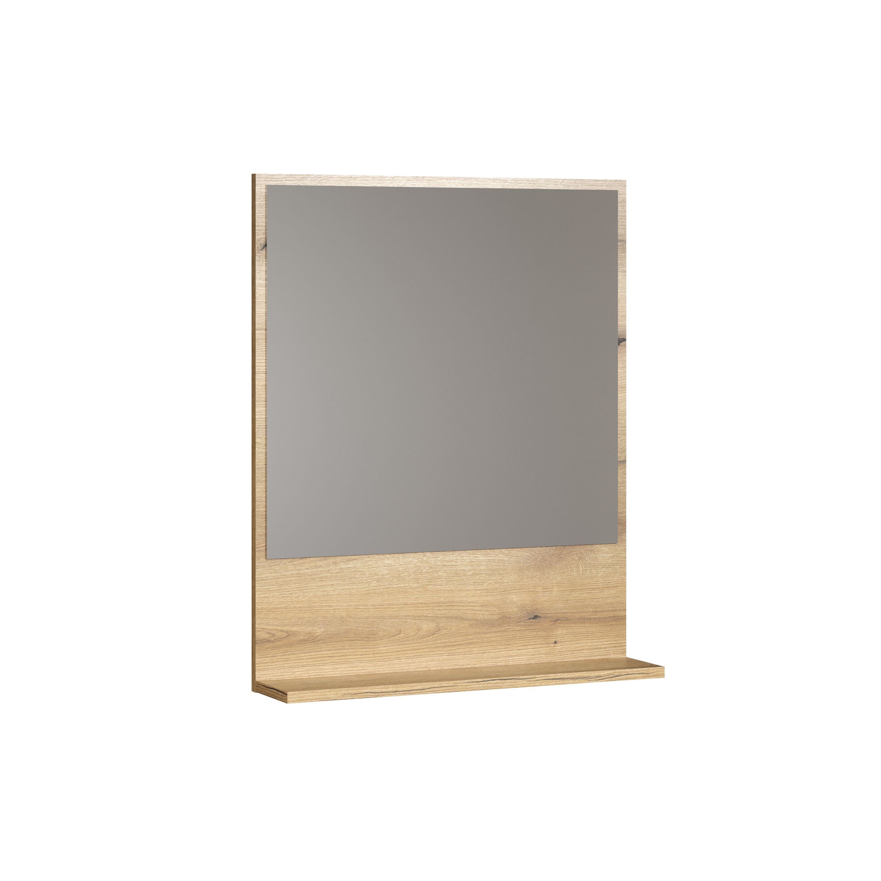 trendteam Wandspiegel (Spiegel), Wandspiegel Badspiegel mit Ablageboden 60x74x14cm