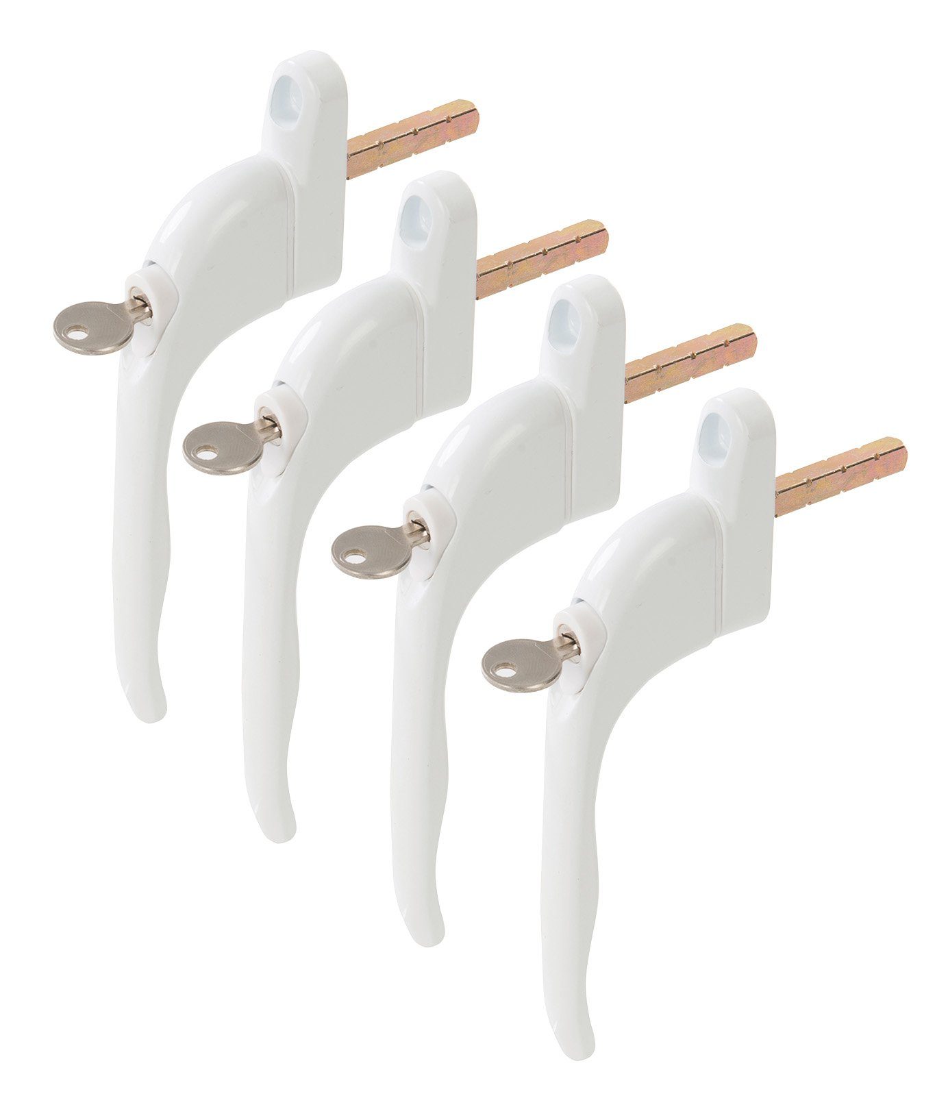 Silverline Fenstergriff 4er Set abschließbarer Fenstergriff günstig online kaufen
