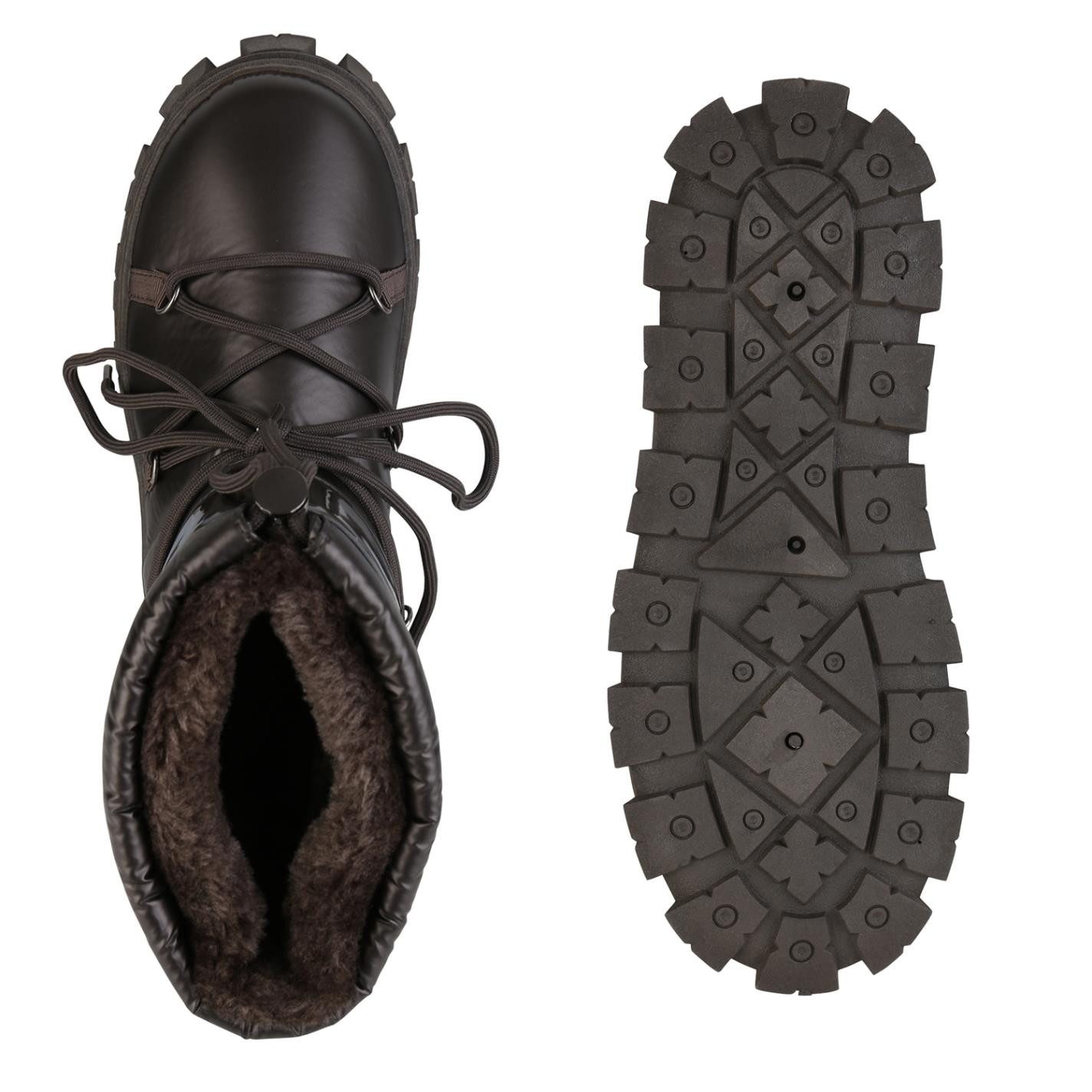 VAN HILL 841395 Winterstiefelette Damen Warm Gefütterte Winter Boots Stiefe günstig online kaufen