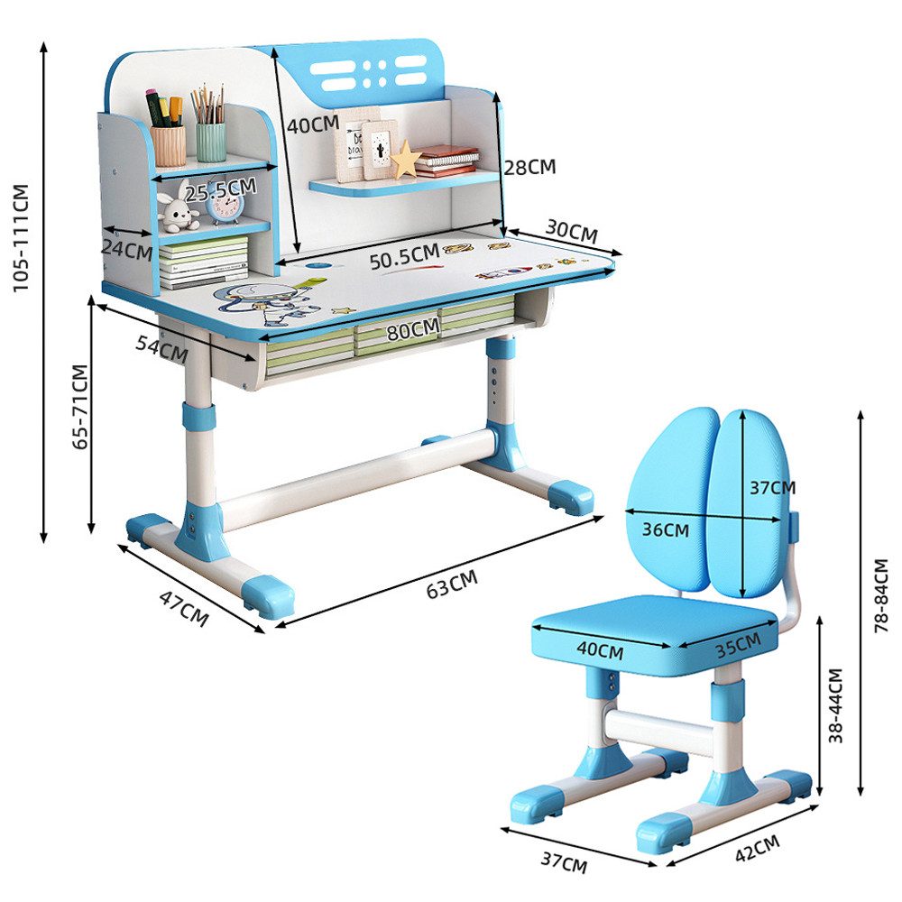 NUODWELL Kinderschreibtisch Schreibtisch und Stuhl-Set für Kinder,Kinderstu günstig online kaufen