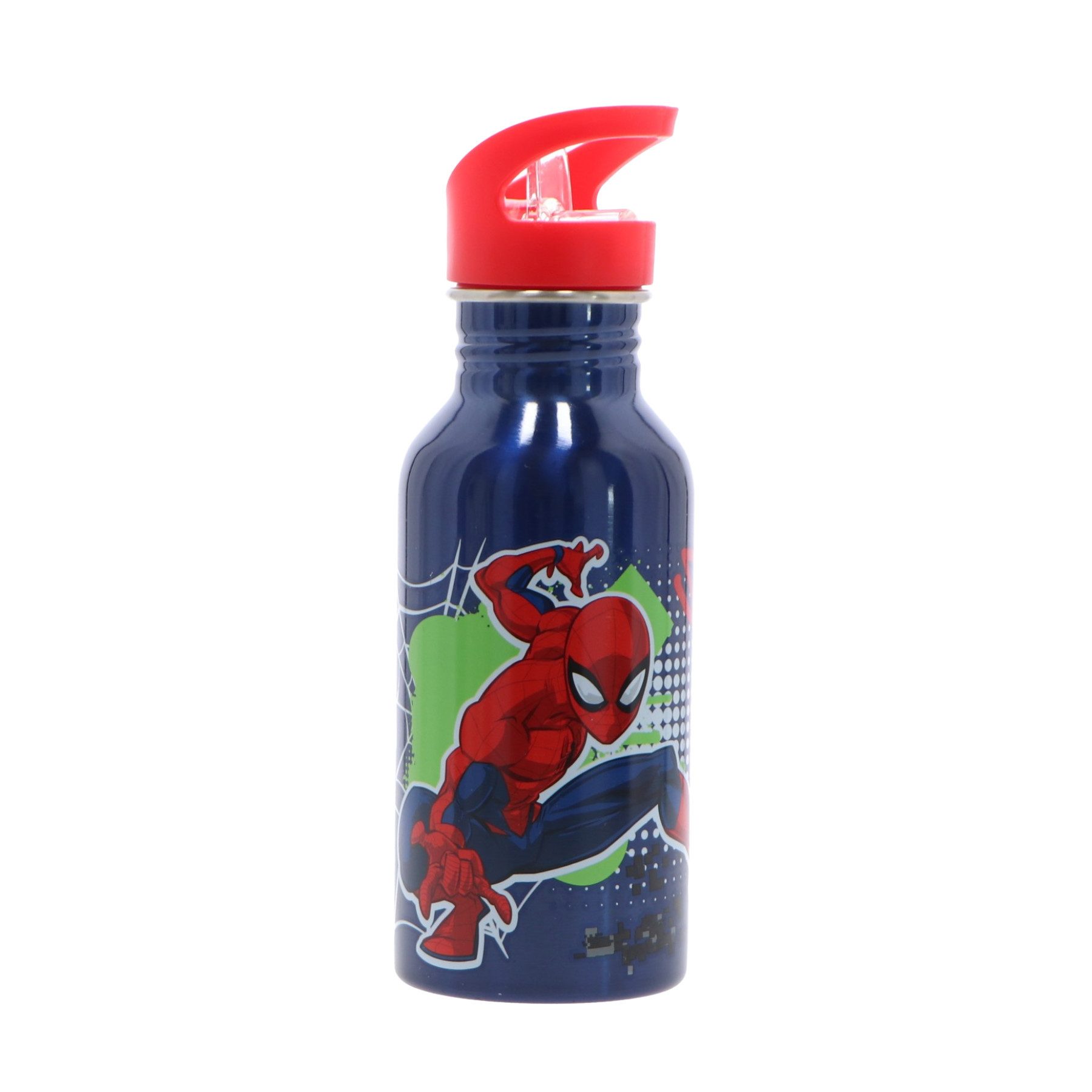 Textiel Trade B.V. Lunchbox Spiderman Kinder Lunchset – 5-teilig Brotdose Trinkflasche Besteck, Plastik – Bild 4 von 4