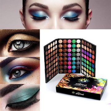 Scheiffy Lidschatten-Palette 120 Farben Lidschattenpalette, Makeup Lidschattenpalette, Augenpalette, Bühnen-Makeup Cosplay Perlglanz-Mattes Mehrfarbiges Augen-Make-up