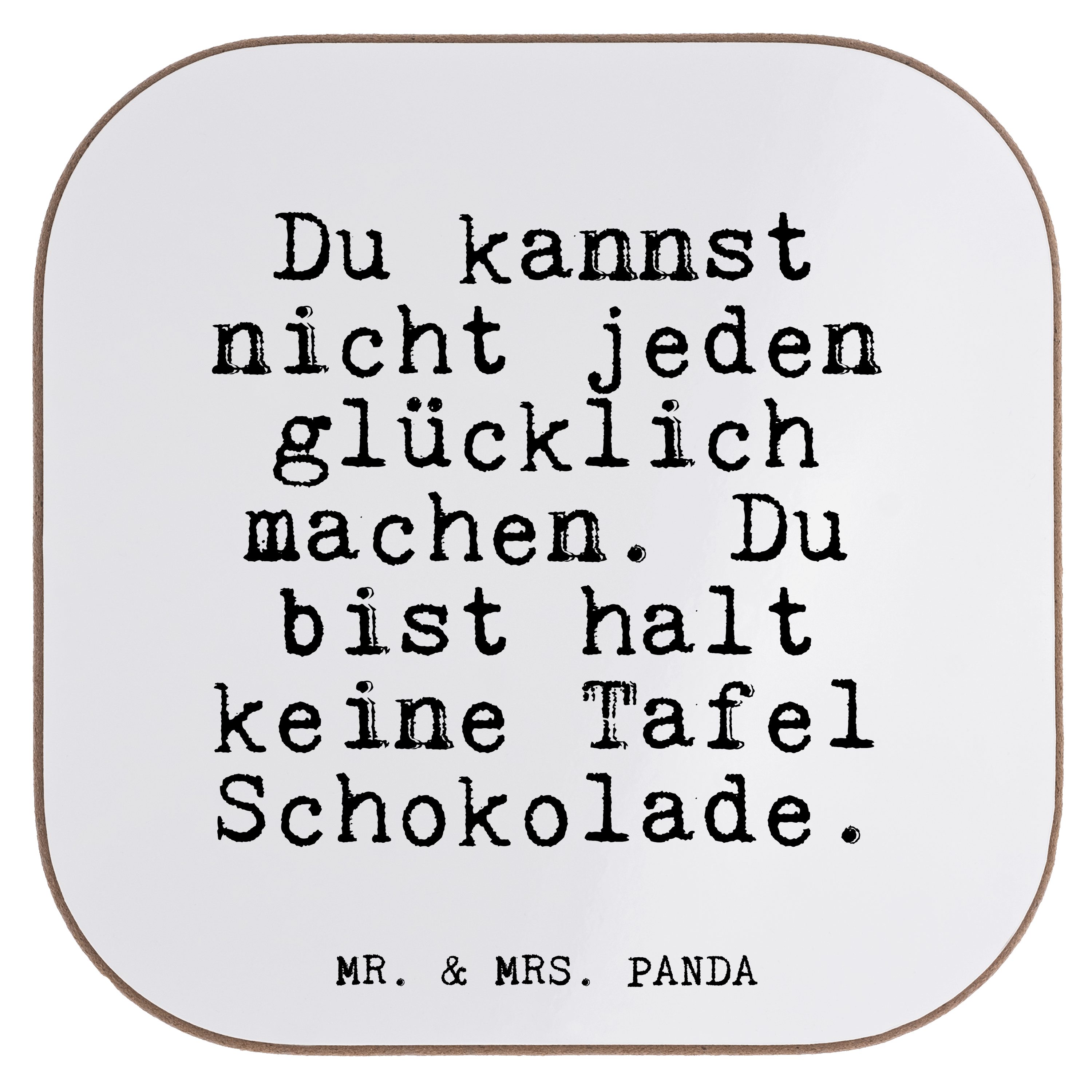 Mrs. jeden... - 1-tlg. Weiß - Frühstück, Getränkeuntersetzer nicht & Glize, kannst Mr. Du Einhorn, Panda Geschenk,