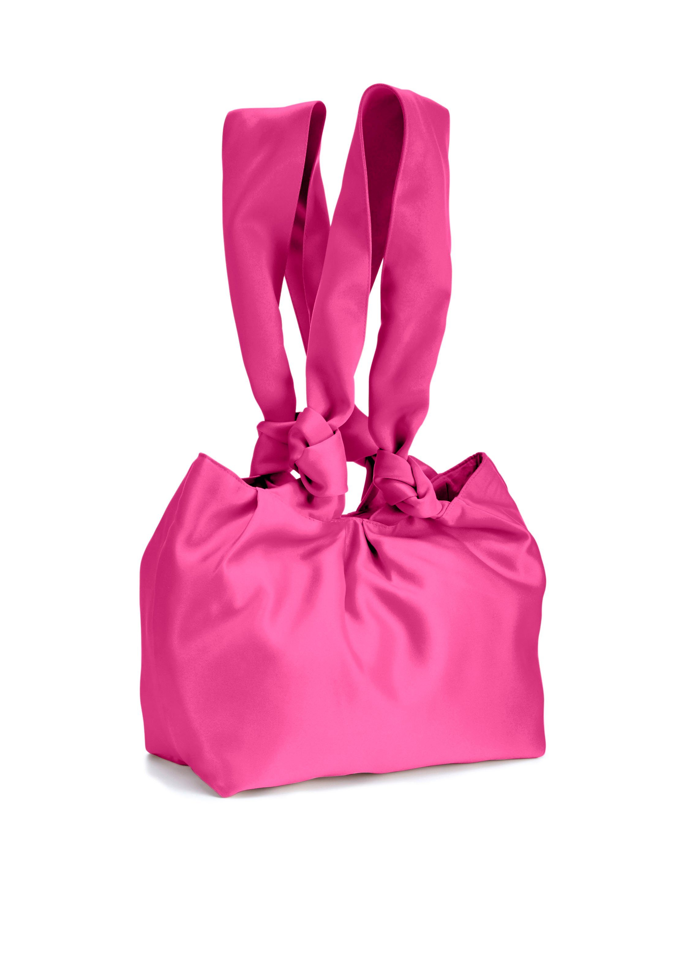 LASCANA Umhängetasche, aus Satin in modischen Knallfarben, Handtasche, Abendtasche, Party