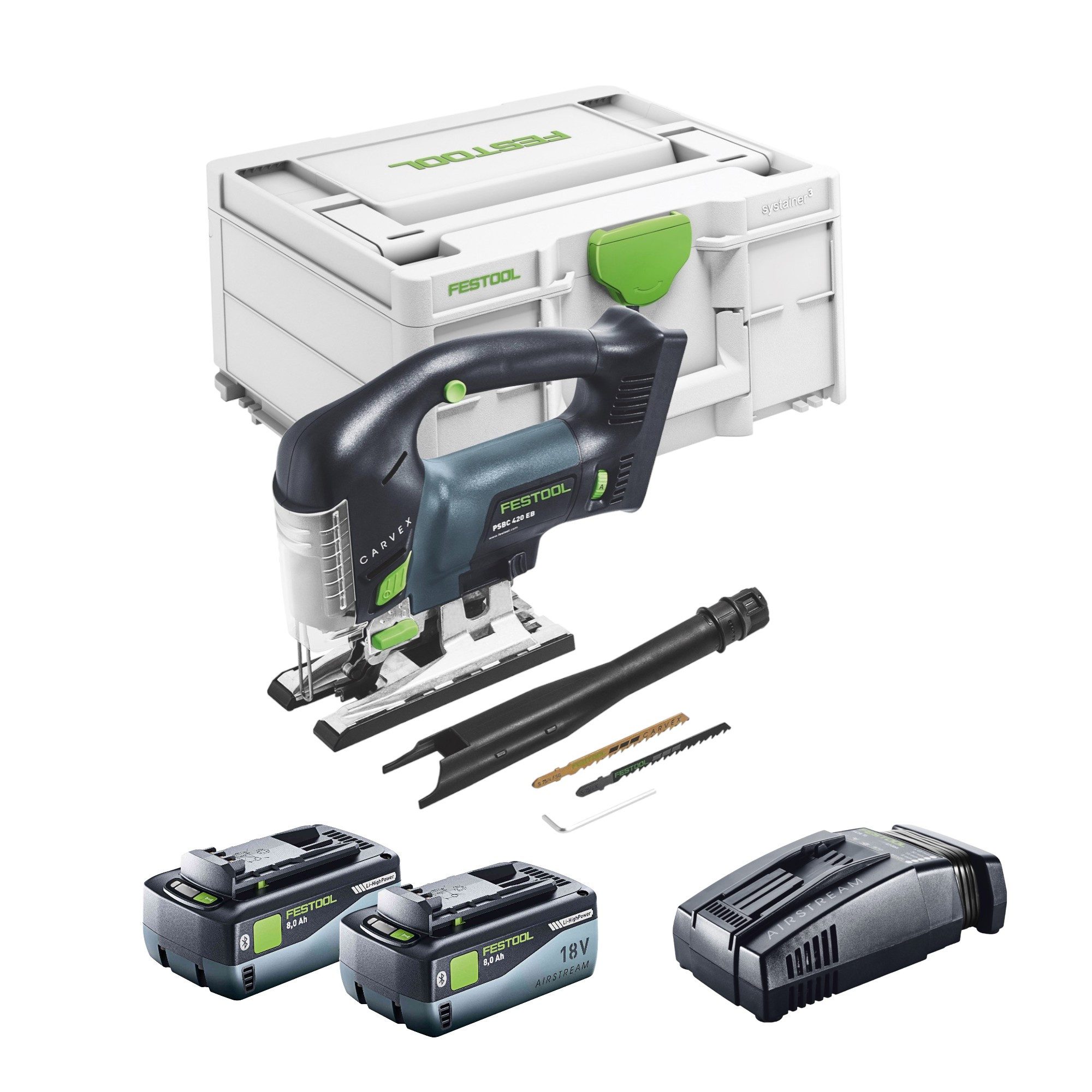 FESTOOL Kompakt-Handkreissäge Festool CARVEX PSBC 420 EB-Basic Akku Pendelstichsäge 18 V 120 mm (57