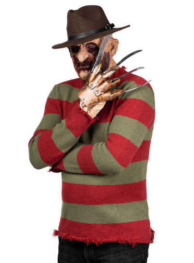 Maskworld Kostüm Freddy Krüger Kostüm Halloween Kostüm, Hochwertige Kostümnachbildung des kultigen Killers