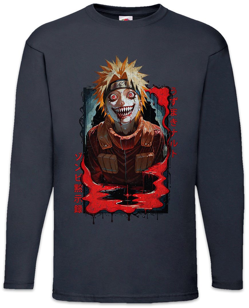 Langarmshirt Shinobi Horror Langarm T-Shirt Ninja System Anime Naruto Horror