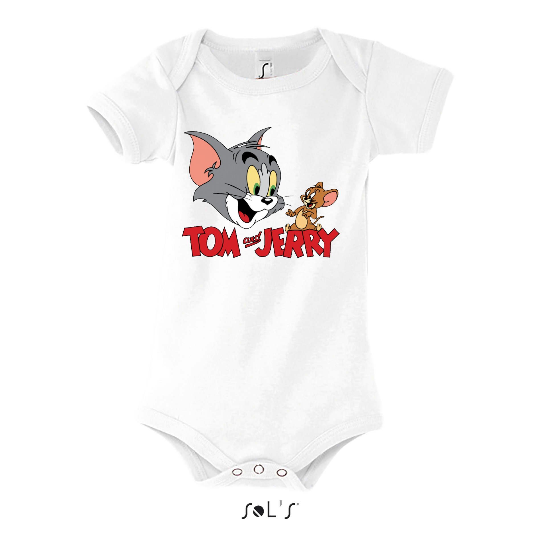 Blondie & Brownie Strampler Kinder BabyTom&Jerry mit Druckknopf