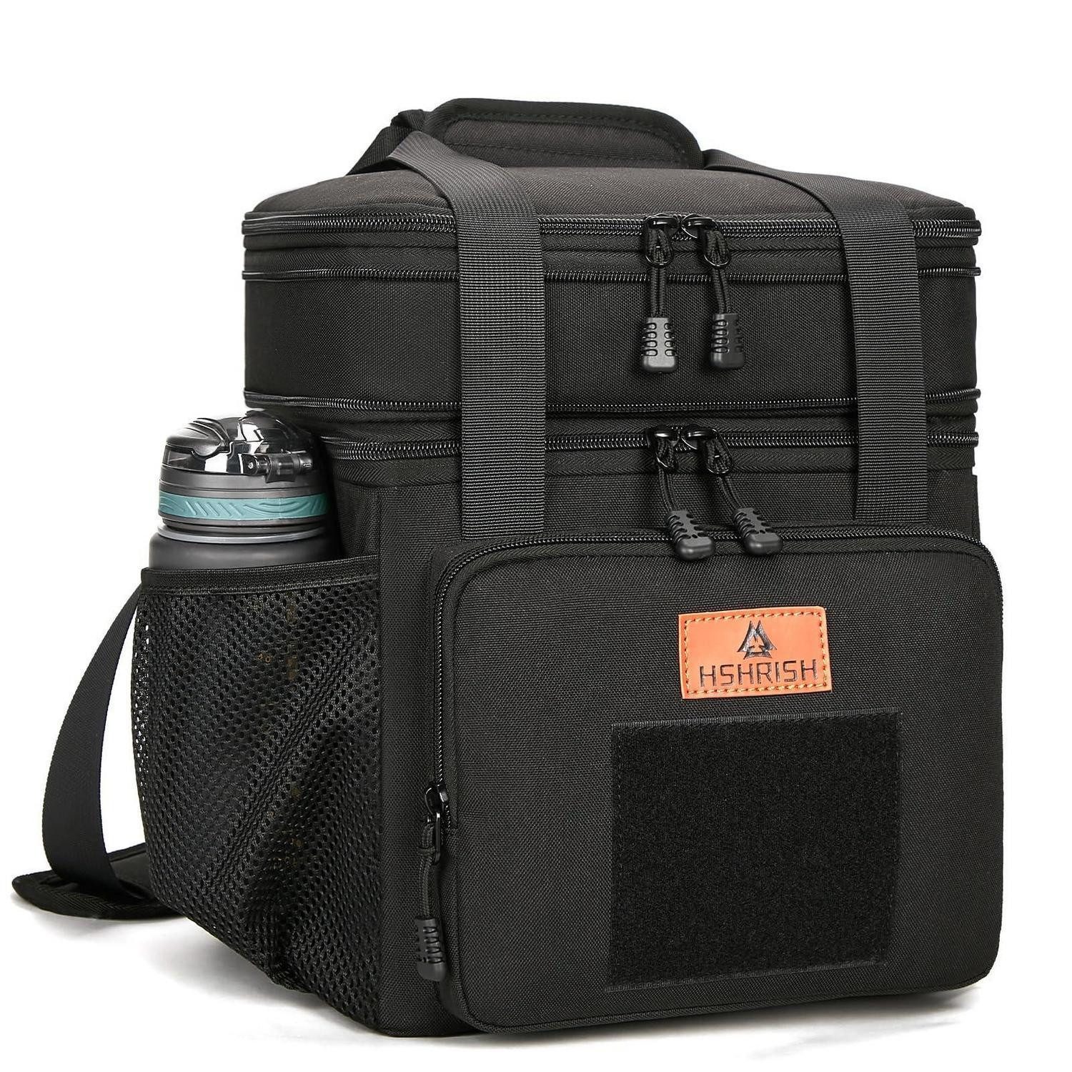 Kühltasche Lunchtasche Kühltasche taktisch isoliert Herren Outdoor 22L Schwarz