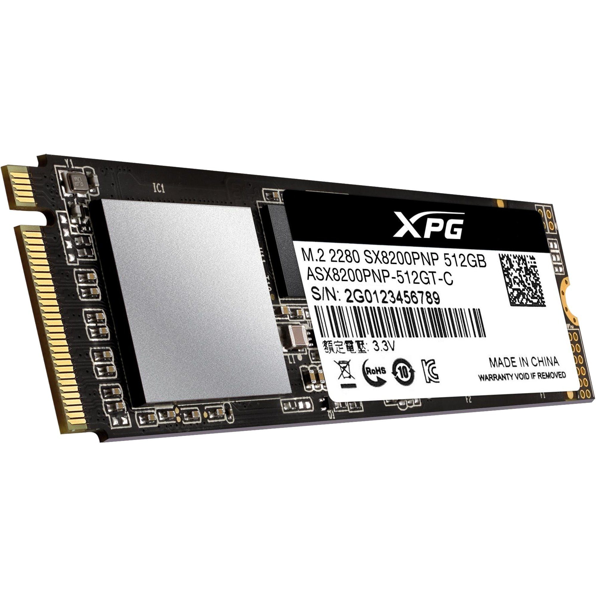 ADATA ADATA XPG SX8200 Pro 512 GB, SSD, (PCIe 3.0 x4, SSD-Festplatte (512 GB) 2.5"