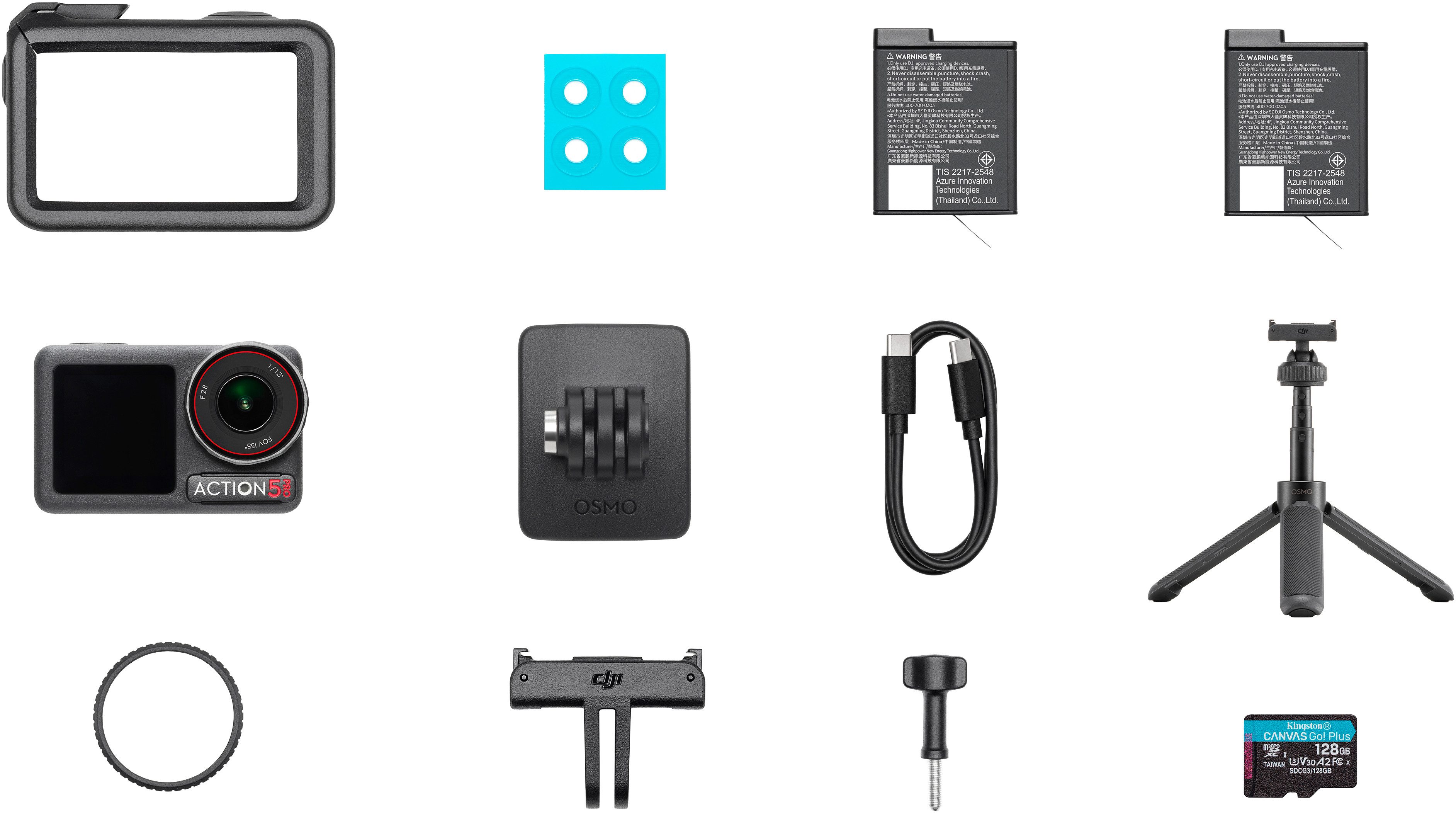 DJI Osmo Action 5 Pro Advanced Combo Camcorder (4K Ultra HD, WLAN (Wi-Fi), Bluetooth, OTTO Exklusiv-Bundle)