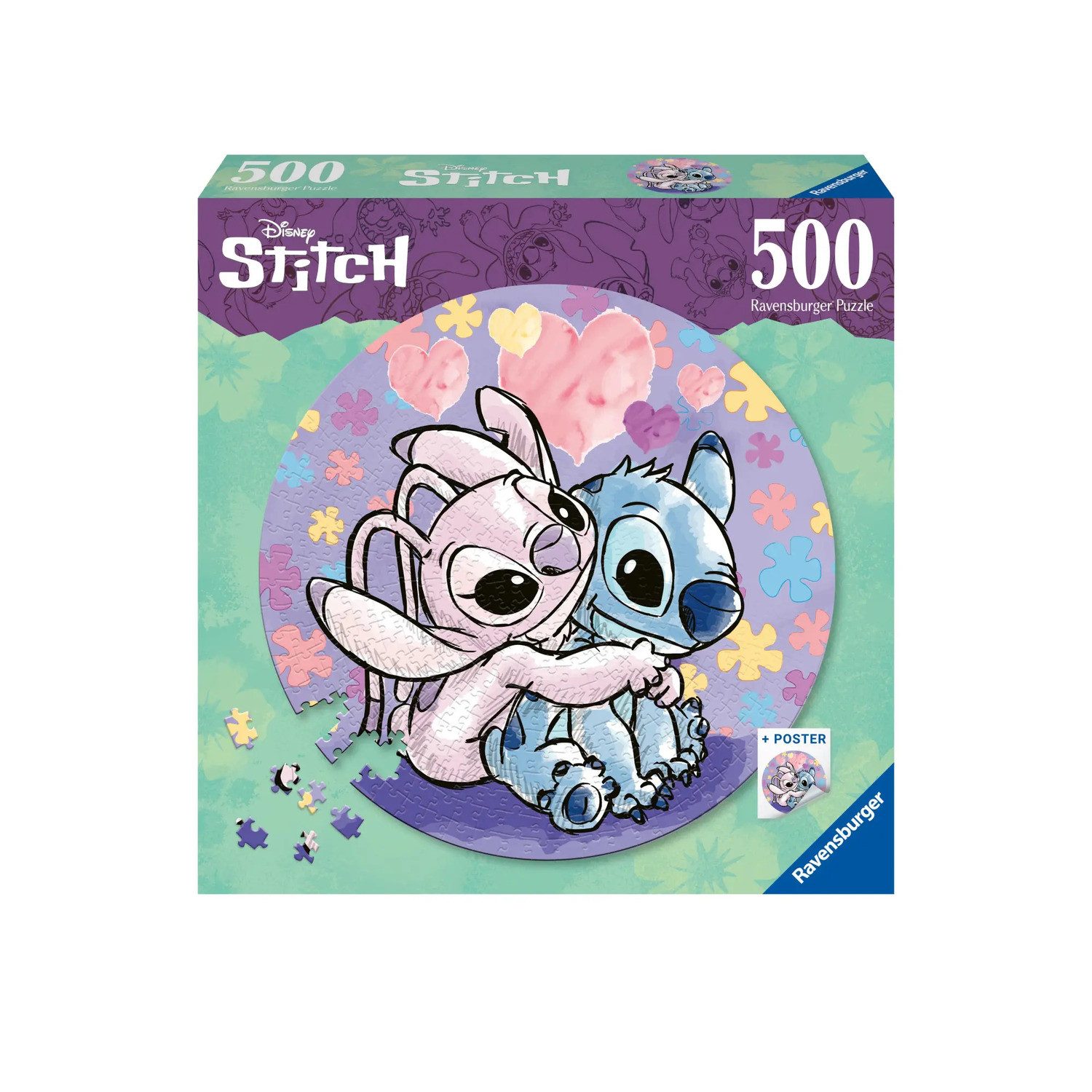 Ravensburger Puzzle Erwachsenenpuzzle 500 Teile - Disney Stitch, 500 Puzzle günstig online kaufen