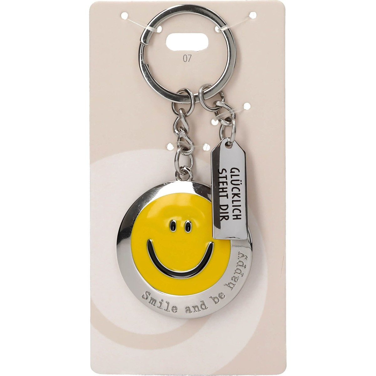 Depesche Schlüsselanhänger DEPESCHE Schlüsselanhänger Glücklich steht dir 3cm