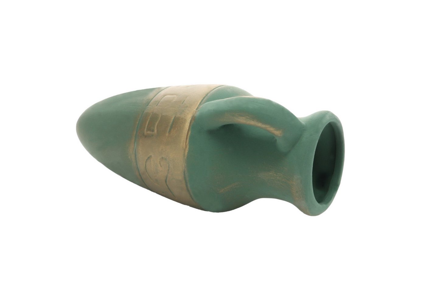 Thumbnail - HOBBY Aquariendeko Amphore bronze M natürliche Aquariendekoration - 21 cm