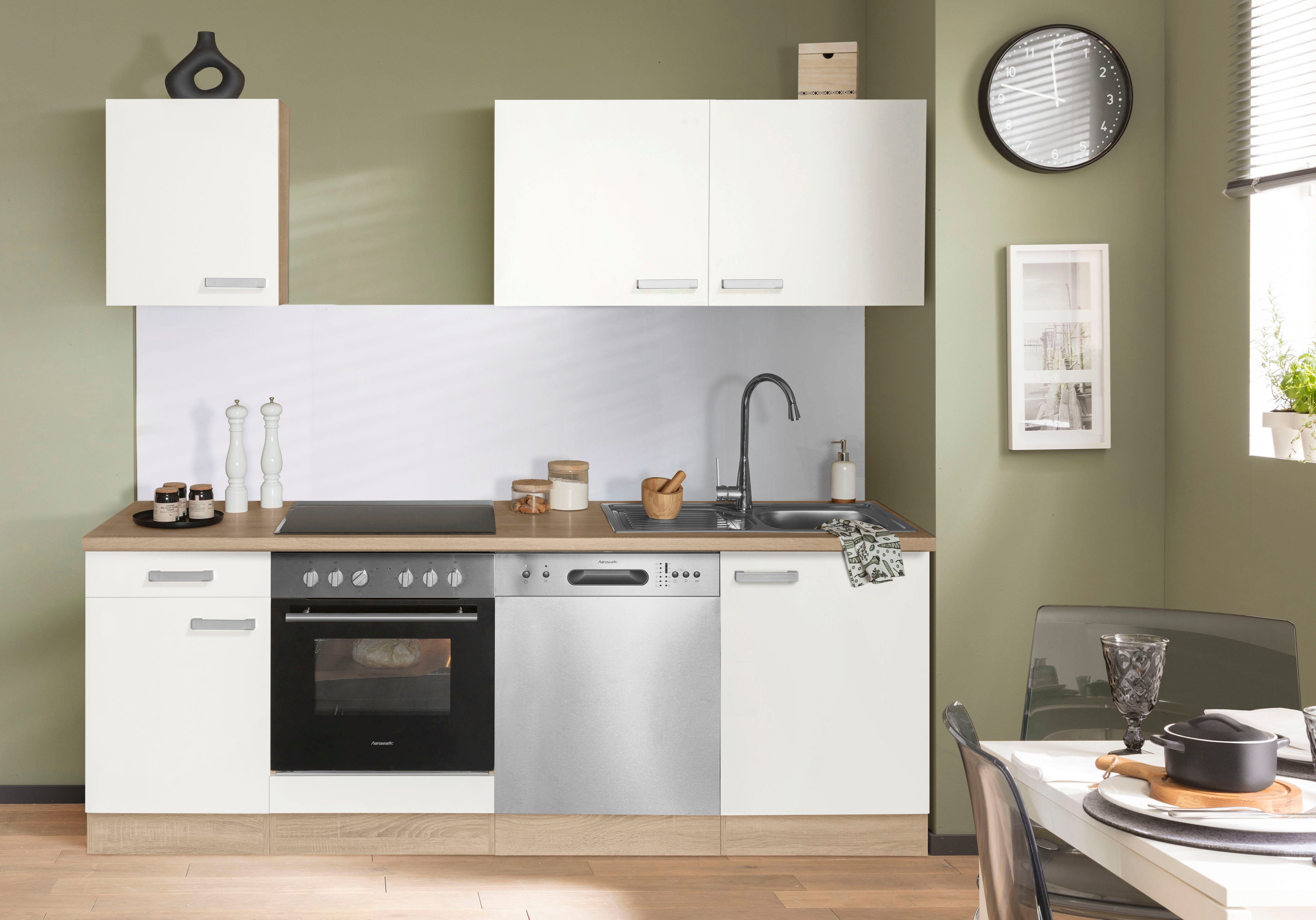 OPTIFIT Küchenzeile Leer Breite 210 cm, mit Hanseatic-Geräten, wahlweise mi günstig online kaufen