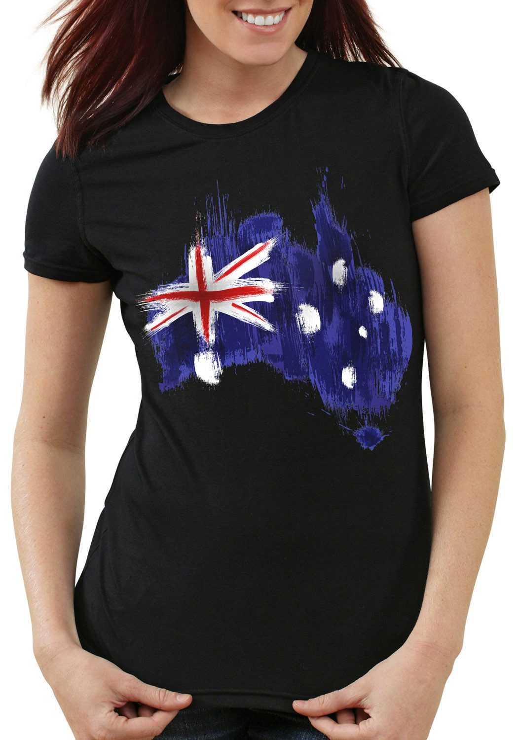style3 T-Shirt Flagge Australien Fußball Sport Australia WM EM Fahne