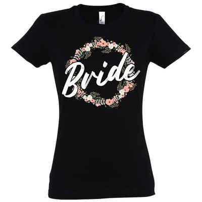 Youth Designz T-Shirt Bride Team Braut JGA Damen Shirt mit lustigem Hochzeit Spruch Print