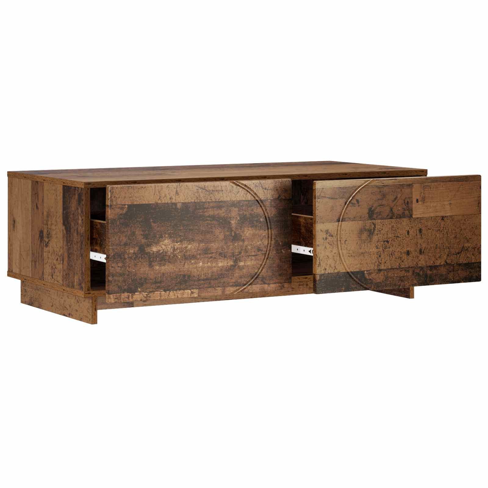 vidaXL Couchtisch Couchtisch Altholz 102 x 50,5 x 35 cm Holzwerkstoff (1-St)