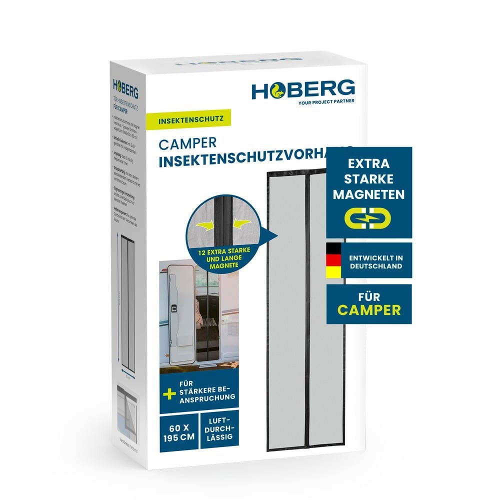 Hoberg Insektenschutz-Vorhang Hoberg Your Project Partner Tür-Insektenschutz 100 x 210 cm, (1-St), Schutz vor Fliegen, Moskitos und anderen Insekten – Bild 3 von 5