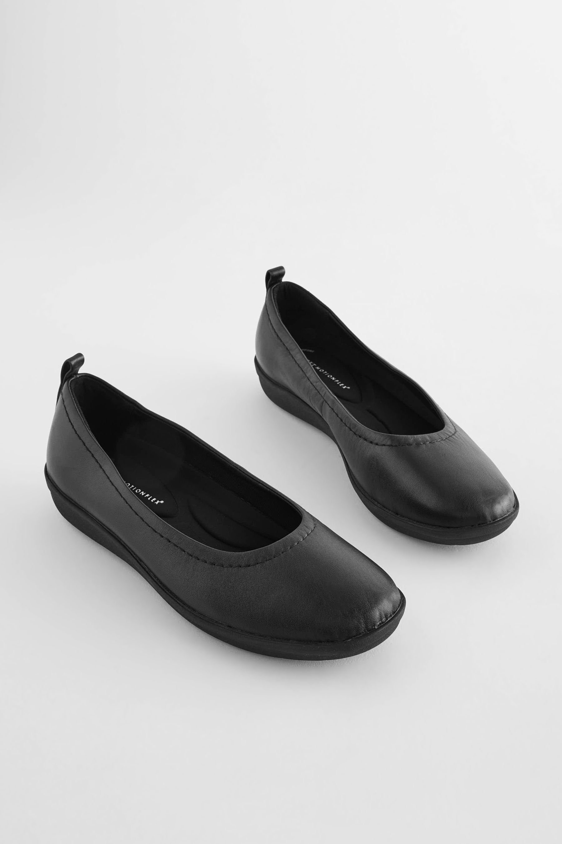 Comfort® Next EVA-Ballerinas mit Leather Forever Black (1-tlg) Ballerina Motionflex