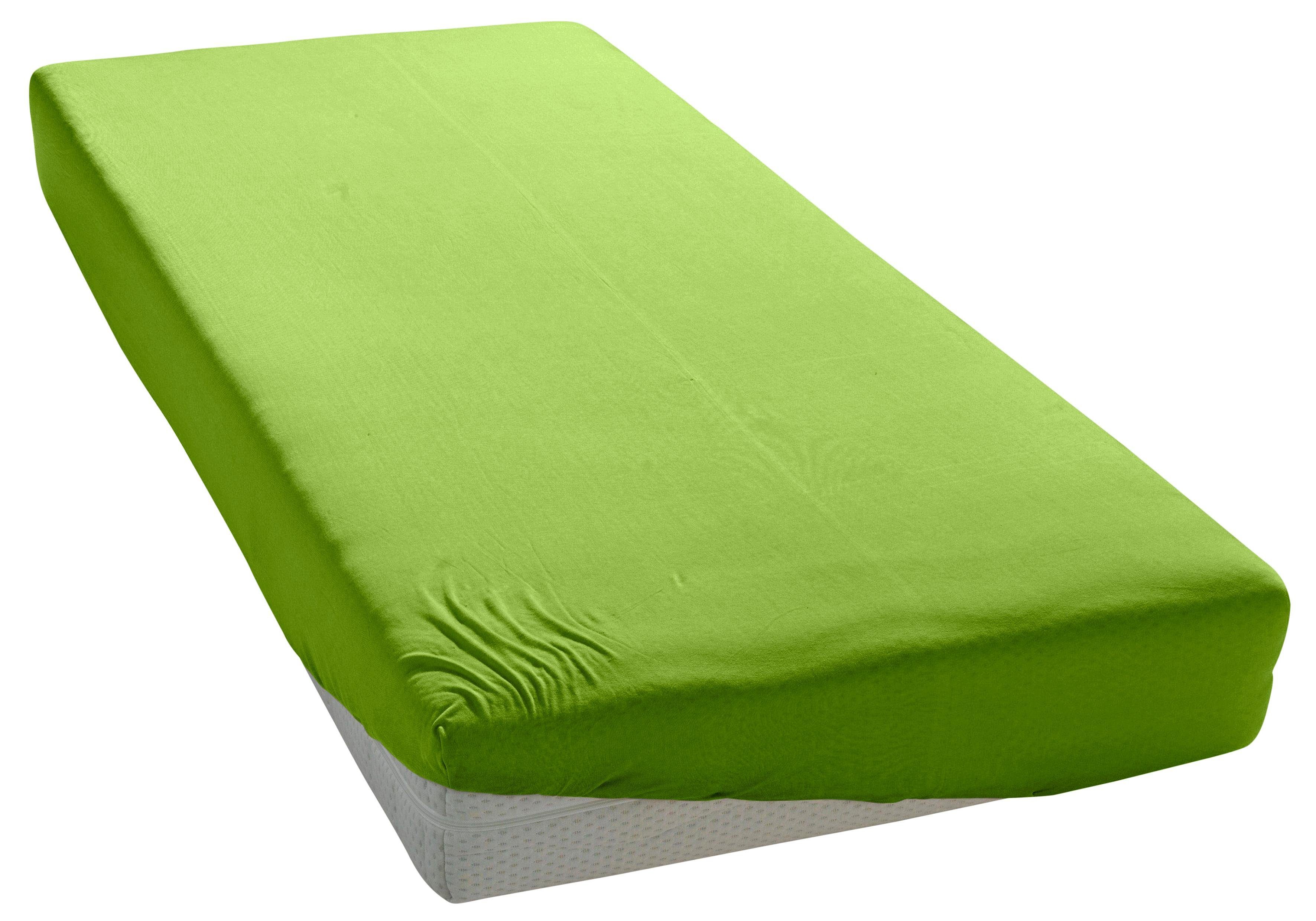 OTTO home Spannbettlaken PAPRIKA Microfaser-Jersey und warme Fleece-Qualität, Microfaser-Jersey, Gummizug: rundum, (1 Stück), Bettlaken Laken Spannbettuch, schn – Bild 2 von 5