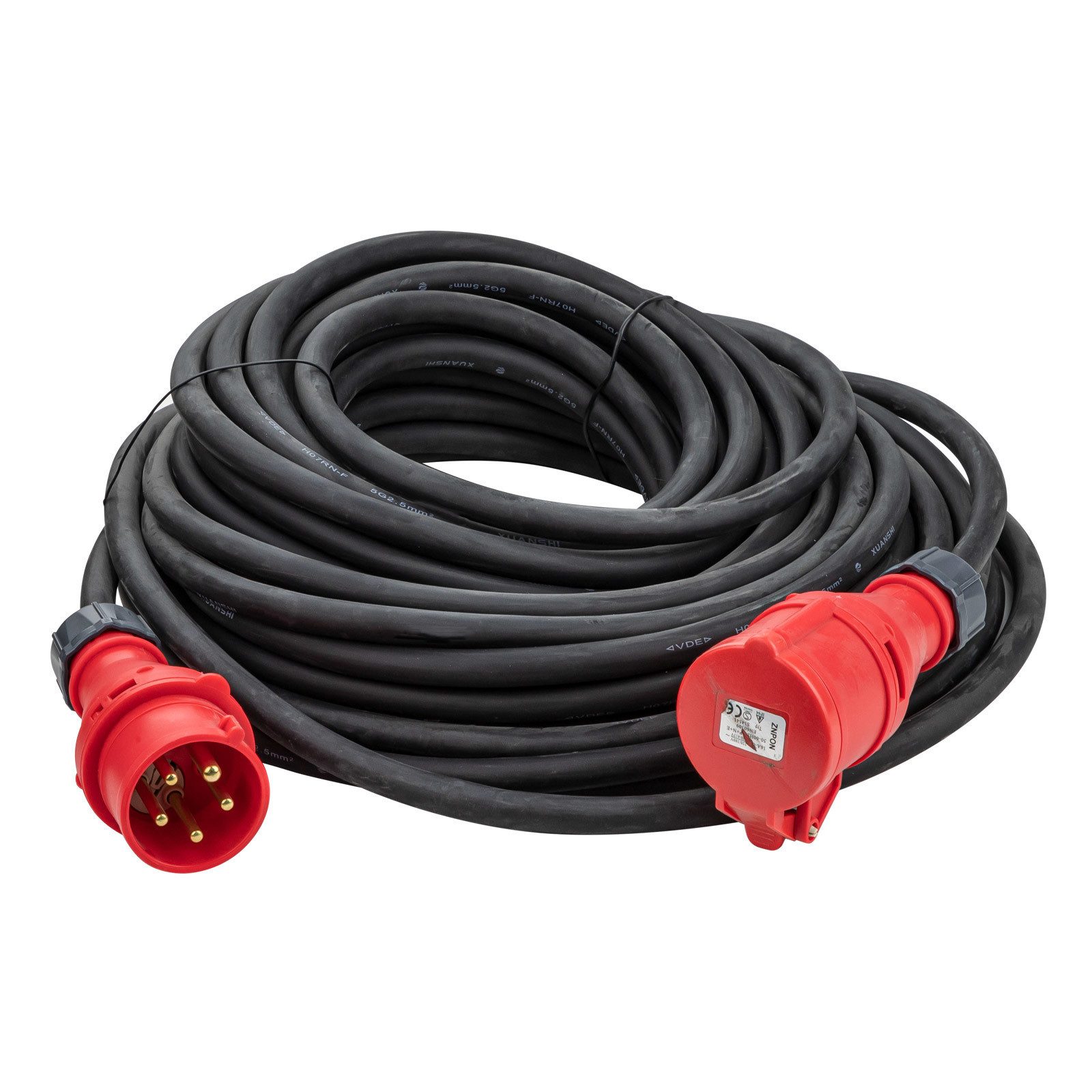 DEMA 25 m CEE Verlängerungskabel H07RNF 16A 5x2,5 mm² IP44 400 V 11000W Verlängerungskabel