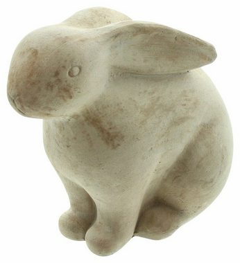 Dekoleidenschaft Dekofigur Hase "Albert" aus Terracotta, Osterhase, Hasenfigur, Dekofigur, für Drinnen & Draussen, Gartendekoration für Ostern