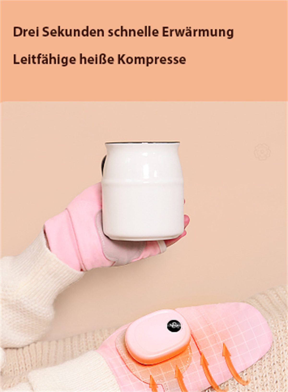 Temperatur Handschuhe selected Reithandschuhe wasserdichte, carefully einstellbarer mit beheizte Warme, Rosa