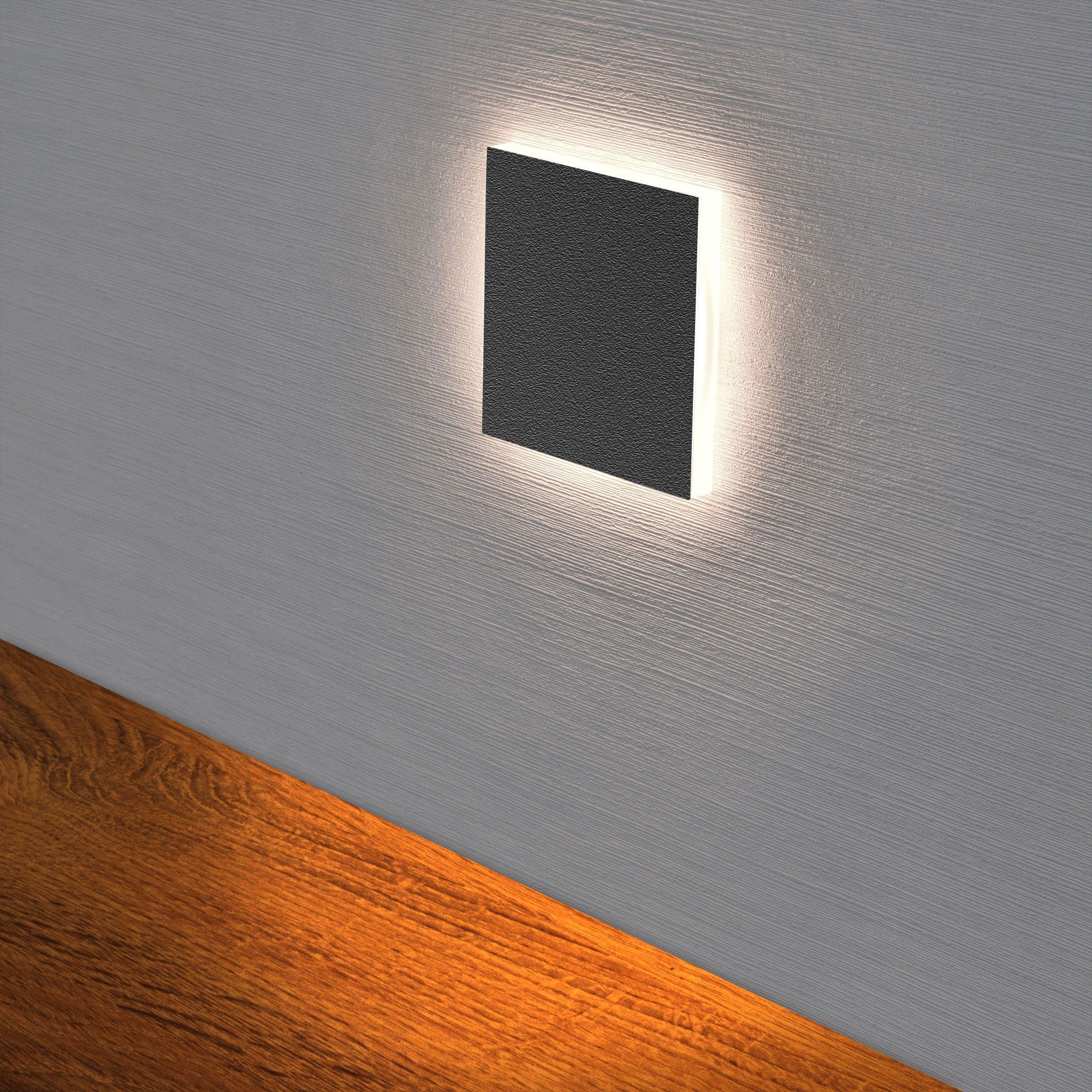 Maxkomfort LED Wandstrahler 6107, LED fest integriert, 3000K, Warmweiß, Treppenbeleuchtung