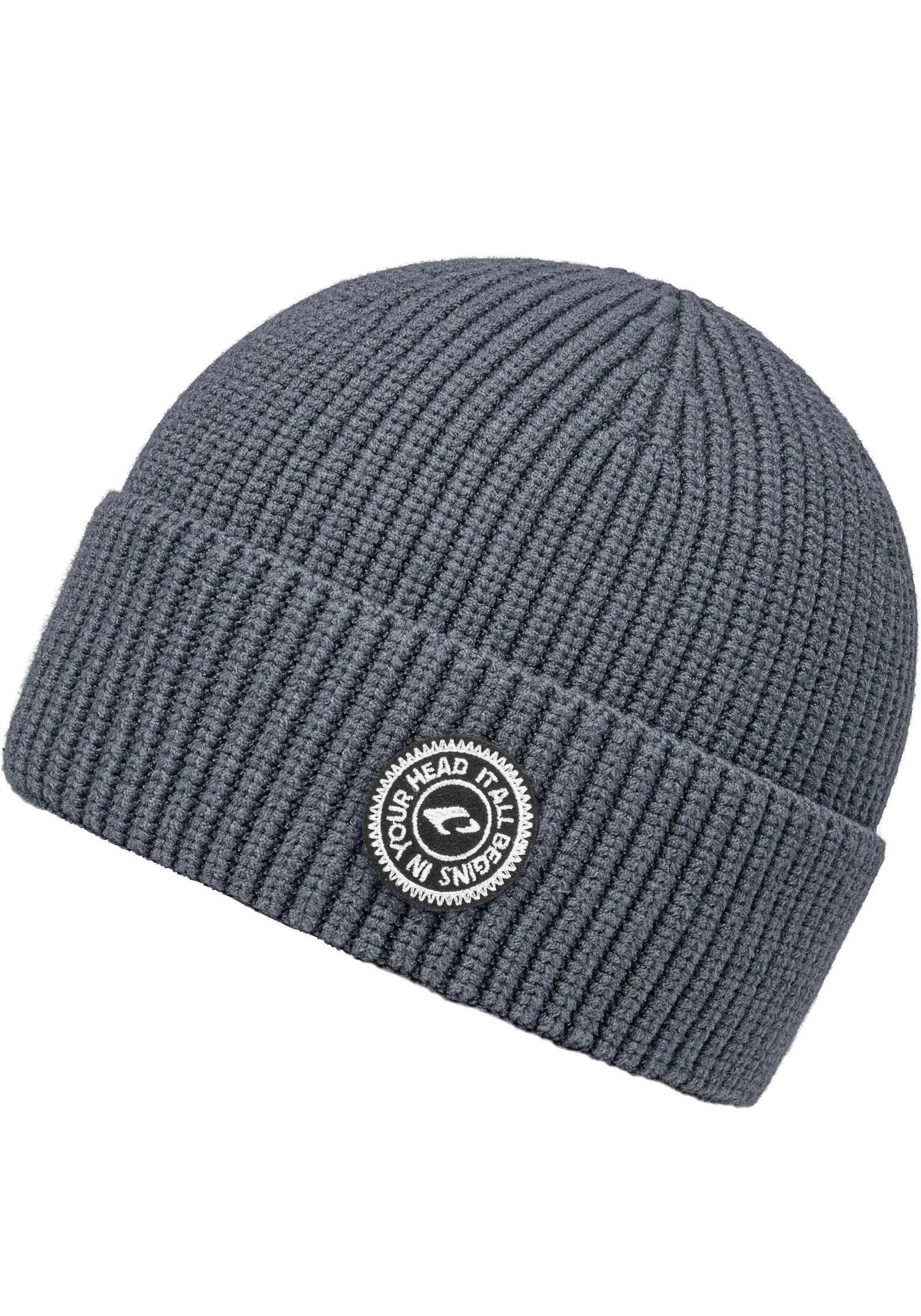 One grey Hat Size chillouts Strickmütze Jayden