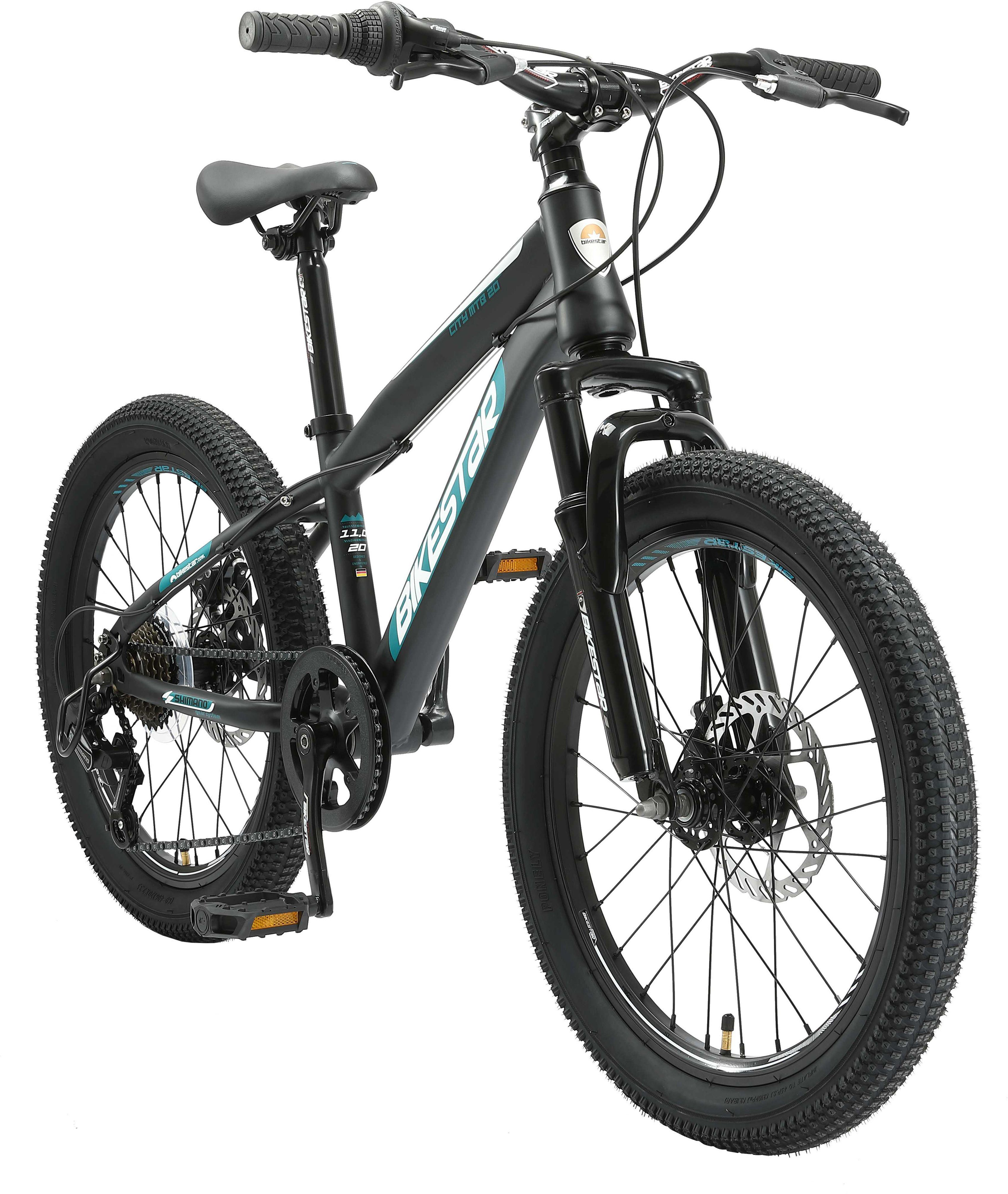 Bikestar Jugendfahrrad, 7 Gang Shimano RD-TY21 Schaltwerk, Kettenschaltung