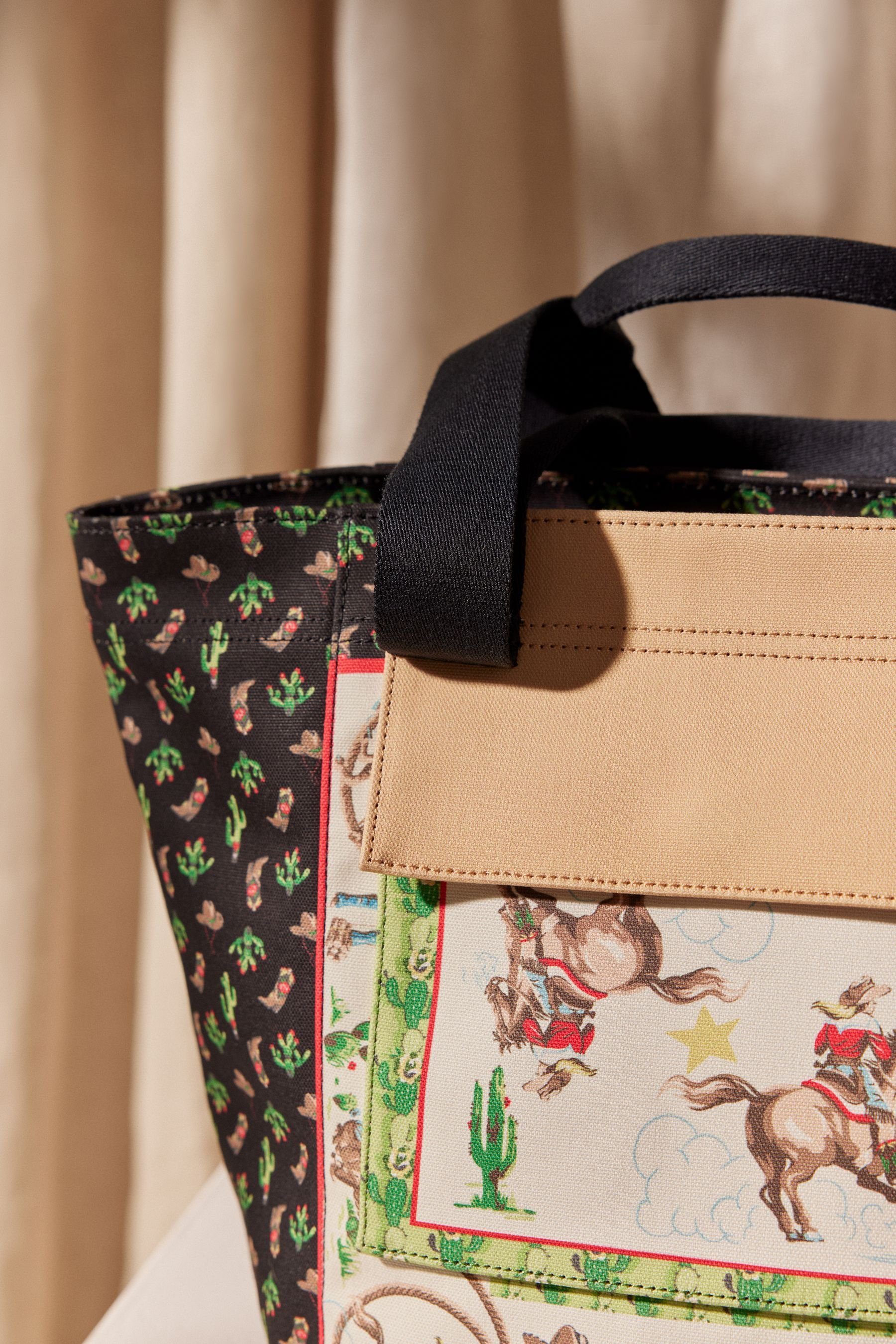 Cath Kidston Shopper Cath Kidston Große Stoff-Tragetasche Cowgirl (1-tlg)