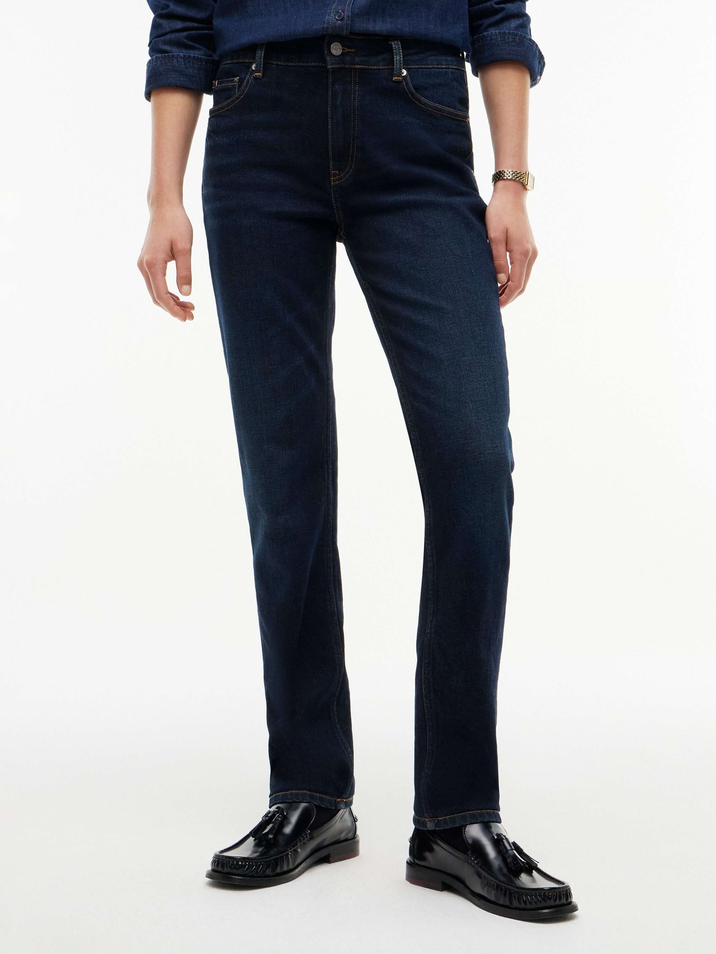 Tommy Hilfiger Slim-fit-Jeans HARLOW MID RISE SLIM ESSENTIAL Baumwollmischung, slim fit, mid waist