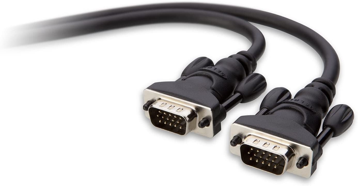 Belkin Belkin VGA Kabel 3 m VGA auf VGA 15pol vergoldet Schwarz Audio- & Video-Kabel, VGA, bidirektional, VGA (3 cm), Anschlusskabel Monitorkabel HDMI Videokabel