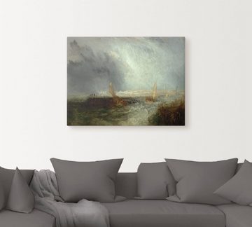 Artland Leinwandbild Ostende. 1844, Gewässer (1 St), auf Keilrahmen gespannt