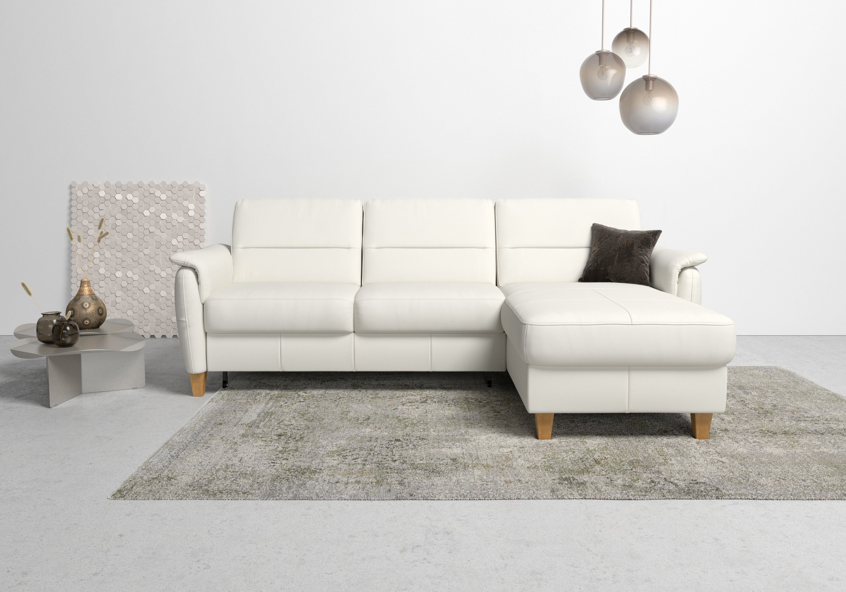 Home affaire Ecksofa Palmera L-Form, Federkern, günstig online kaufen