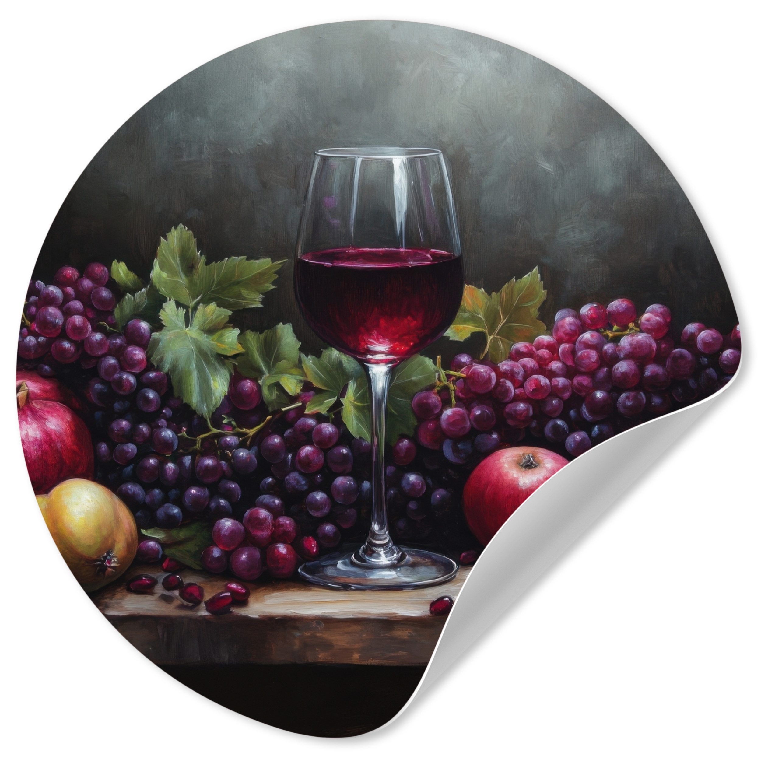 MuchoWow Wandsticker Wein - Obst - günstig online kaufen