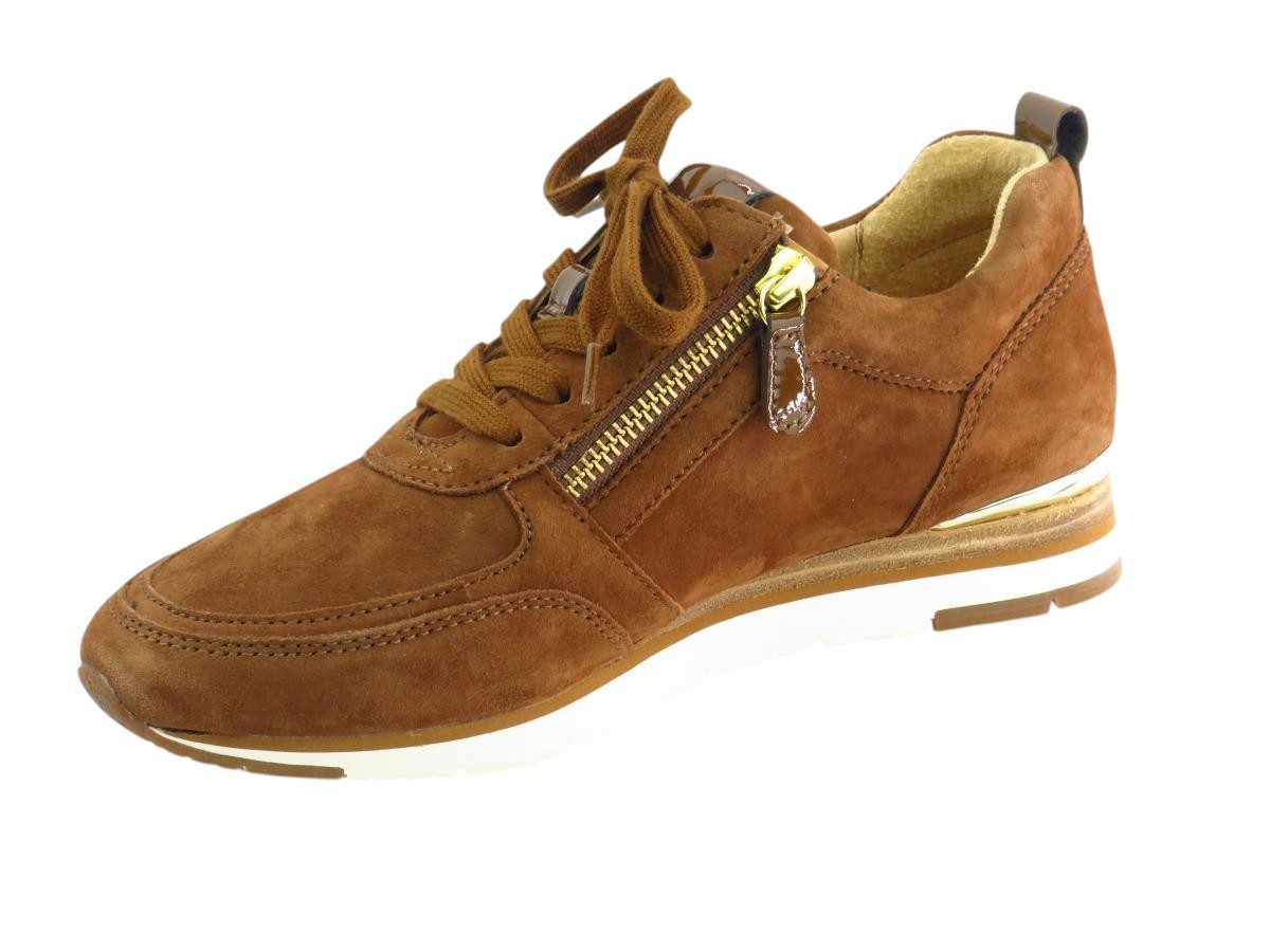 Gabor Velour whisky Reißverschluss Sneaker