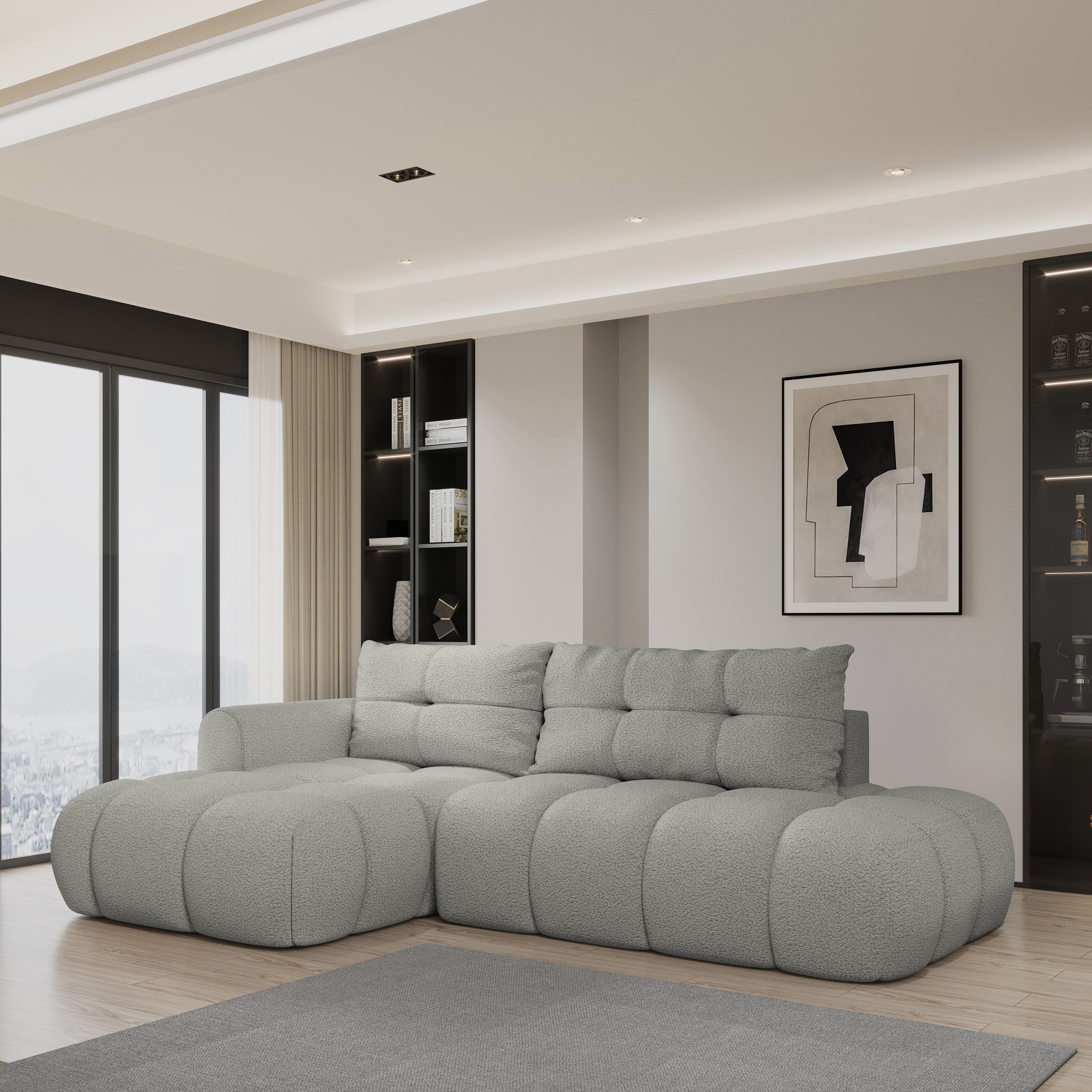 Masseno Ecksofa FLUMA mit Schlaffunktion L-Form, günstig online kaufen