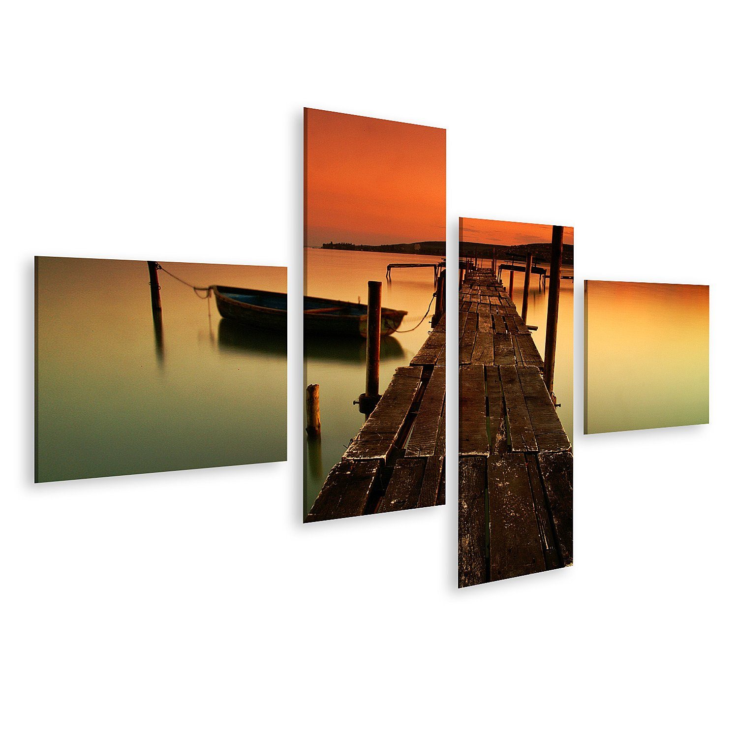 Leinwandbild Bild auf Leinwand Balaton See Wandbild Poster Kunstdruck Bilder