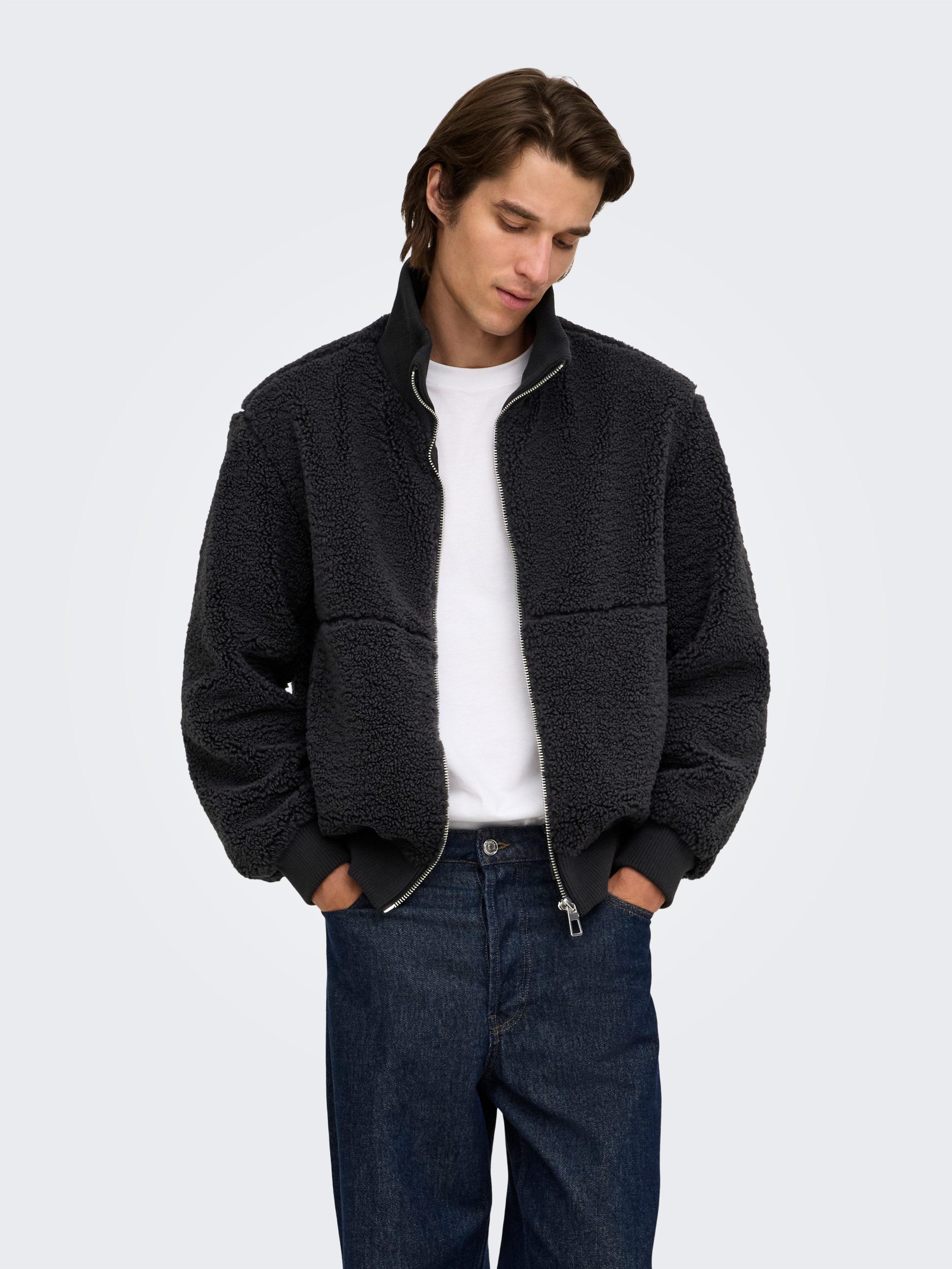 ONLY & SONS Parka ONSRAY SHERPA JACKET OTW VD Polyester, regular fit