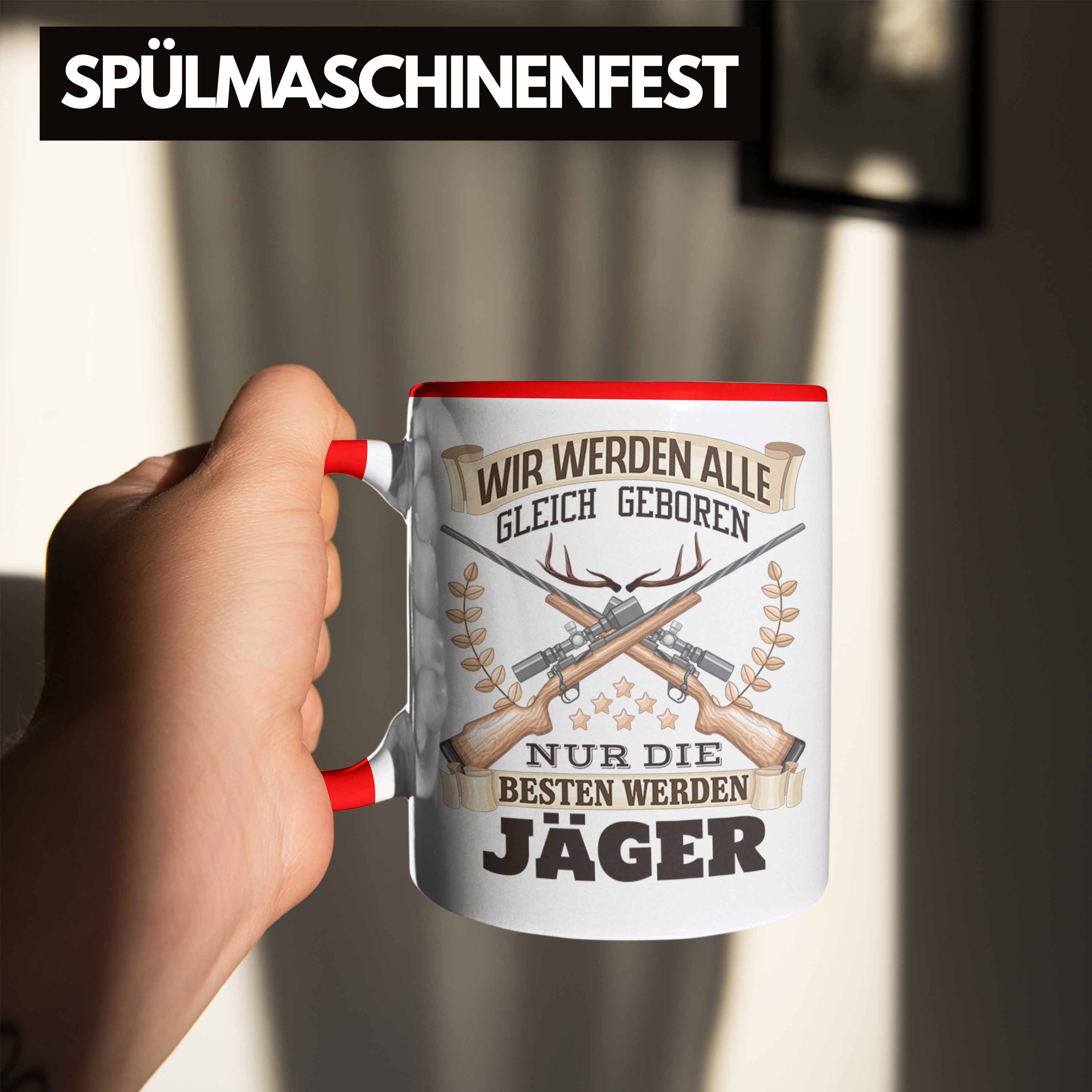 Rot Tasse Trendation Jäger Jäger Tasse Bester Jagd Geschenk Spruch