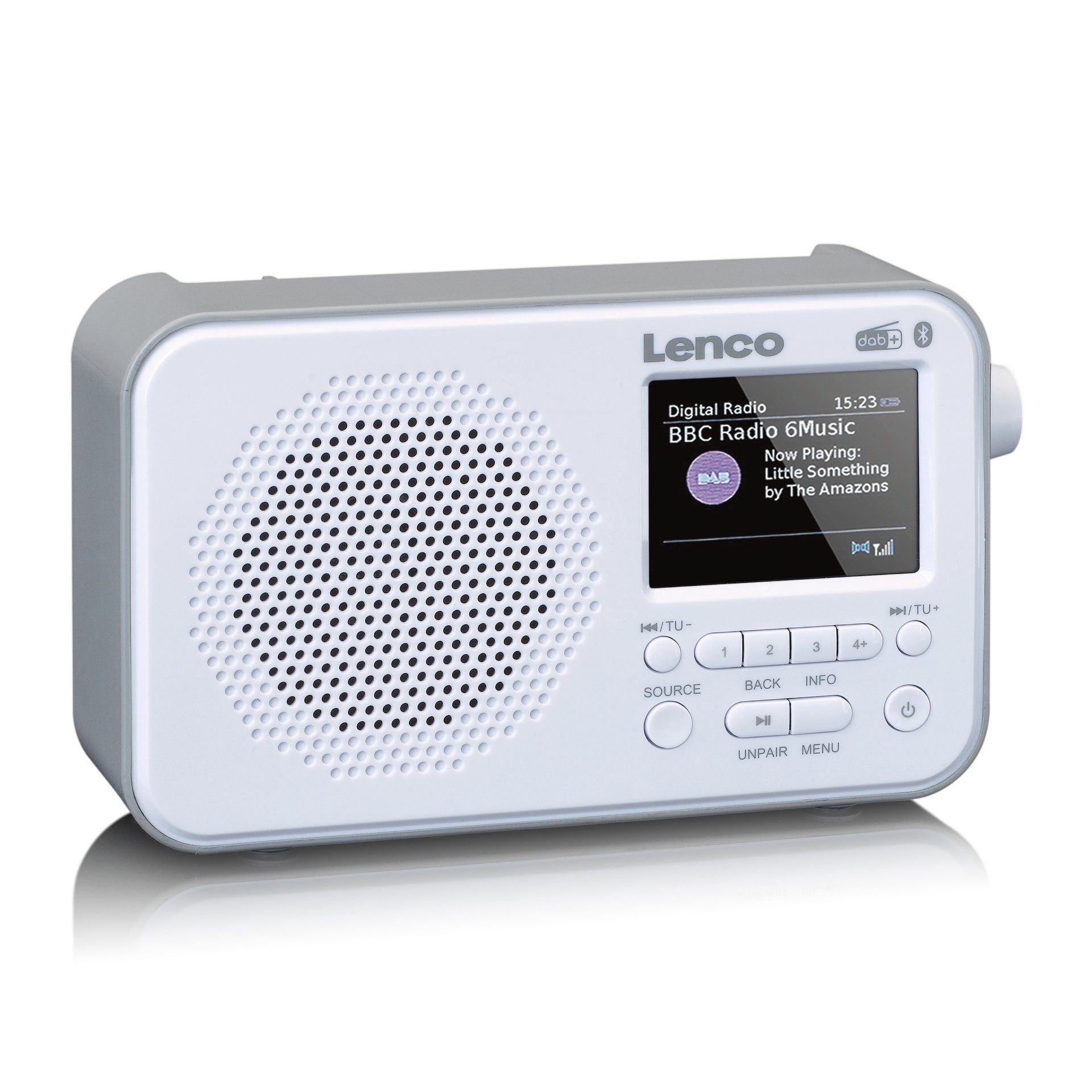 PDR-036WH Digitalradio DAB+/FM-Radio (Digitalradio (DAB) - (DAB) Lenco weiß