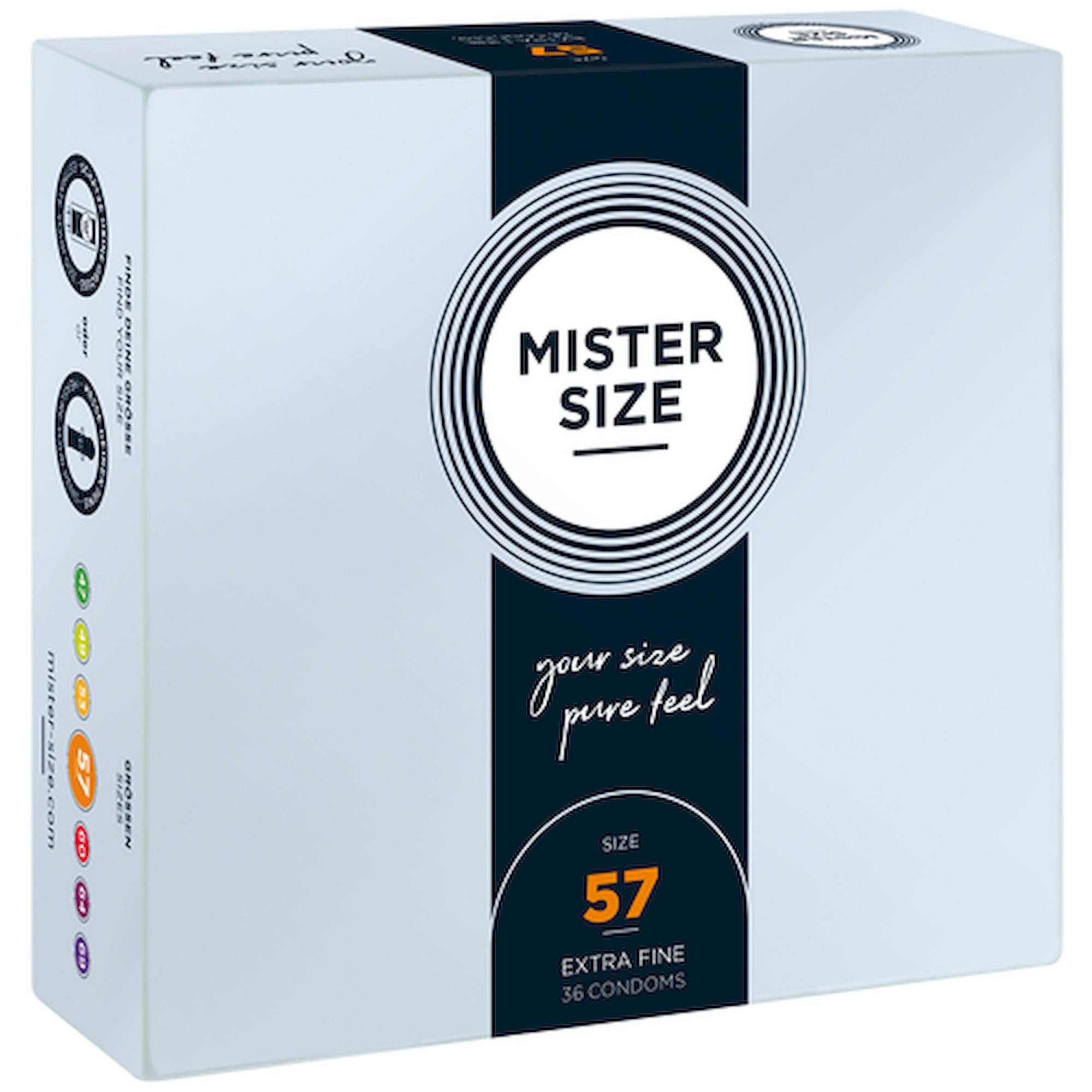 MISTER SIZE Kondome Mister Size Maxi-Pack: 57 (großzügig & bequem), 36 Kondome