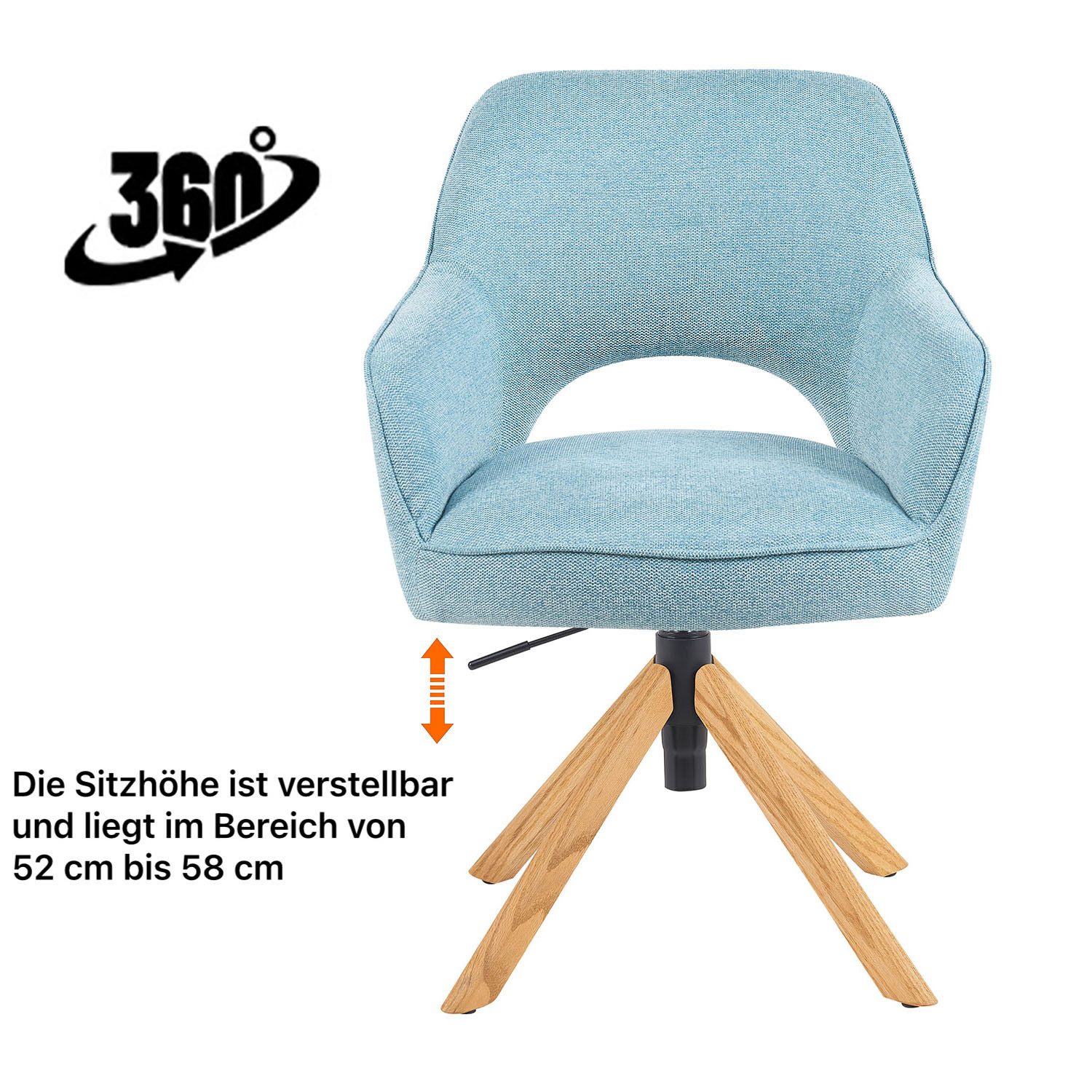 DUBI Möbel Polsterstuhl Mika-Lara 2er-Set günstig online kaufen